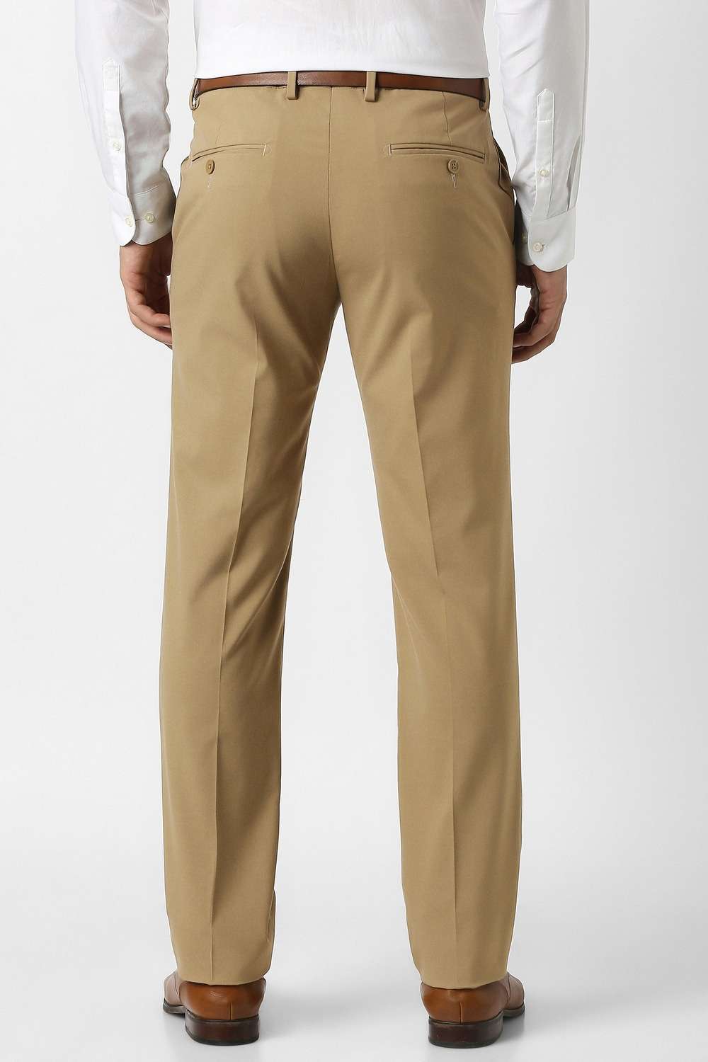 Solid-Polyester-Slim-Fit-Men-Formal-Wear-Trouser