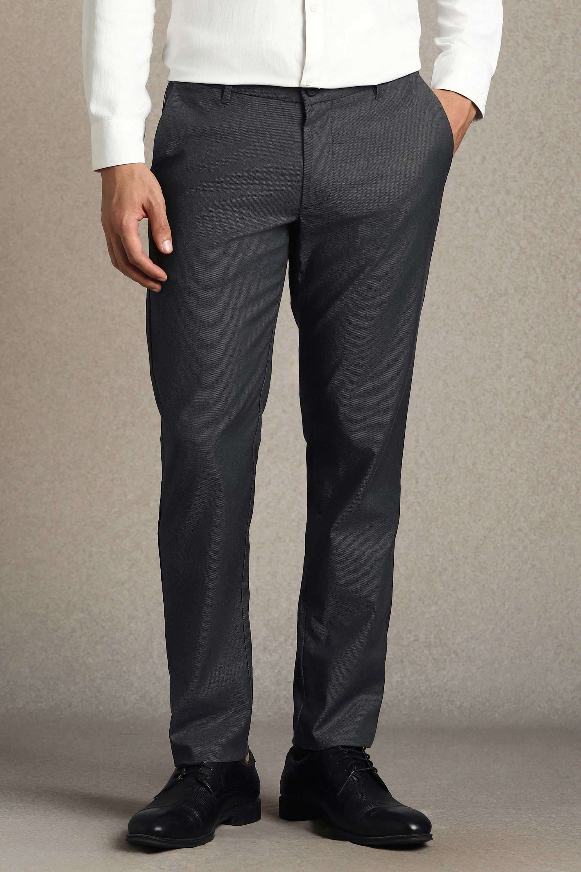 Solid-Cotton-Blend-Tapered-Fit-Men-Formal-Wear-Trouser