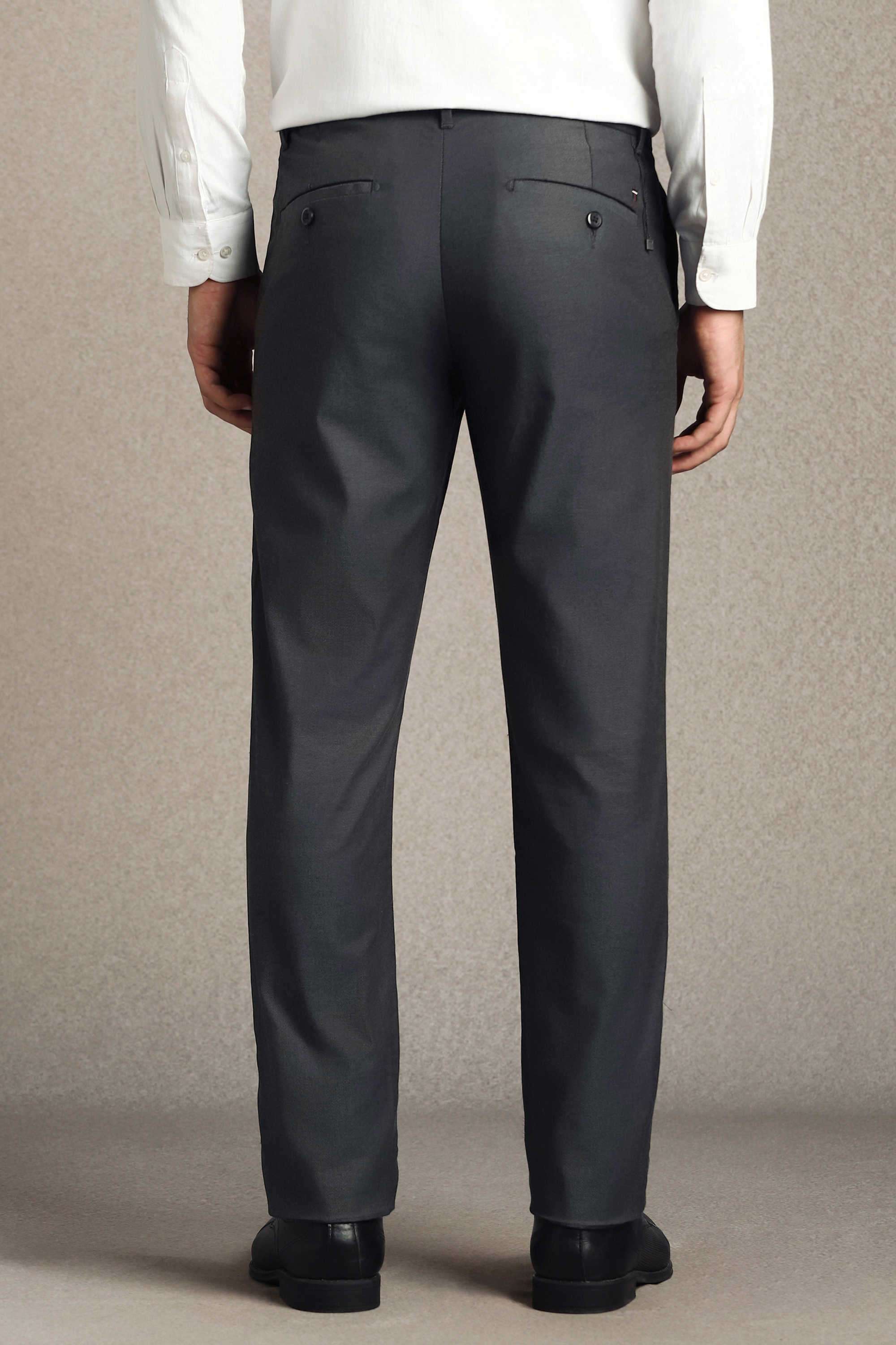 Solid-Cotton-Blend-Tapered-Fit-Men-Formal-Wear-Trouser