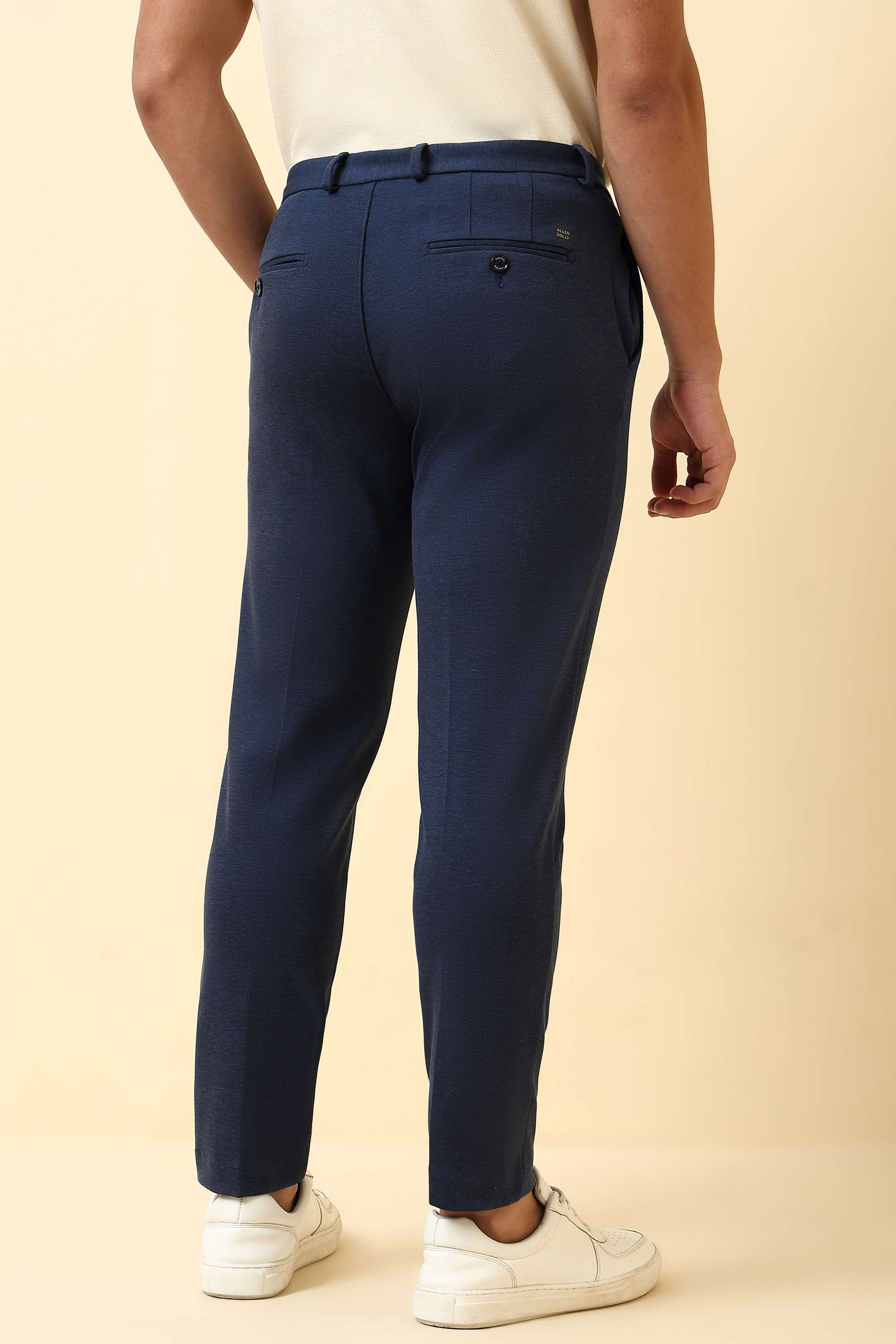 Solid-Poly-Cotton-Regular-Fit-Men-Formal-Wear-Trousers