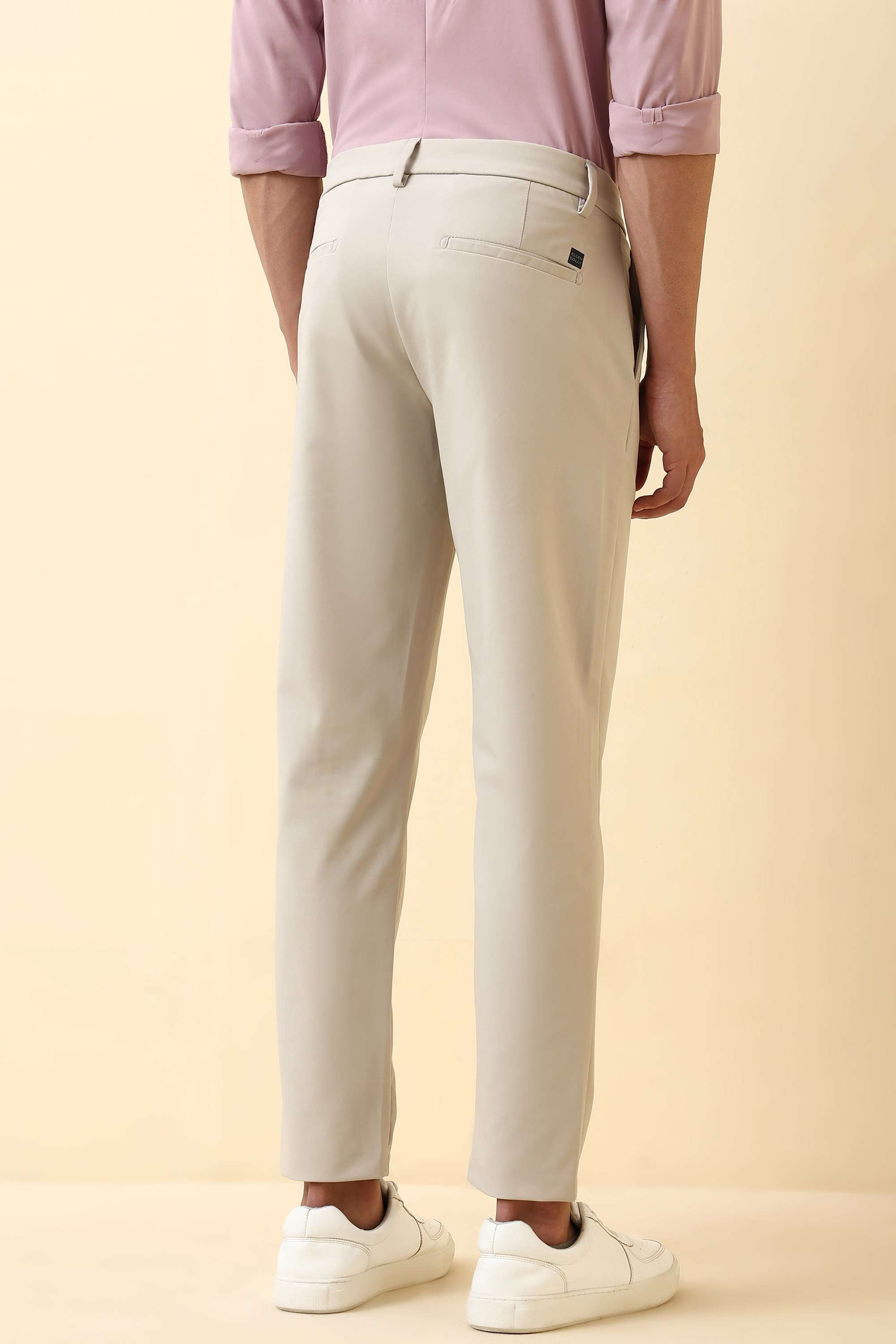 Solid-Cotton-Blend-Regular-Fit-Men-Formal-Wear-Trouser