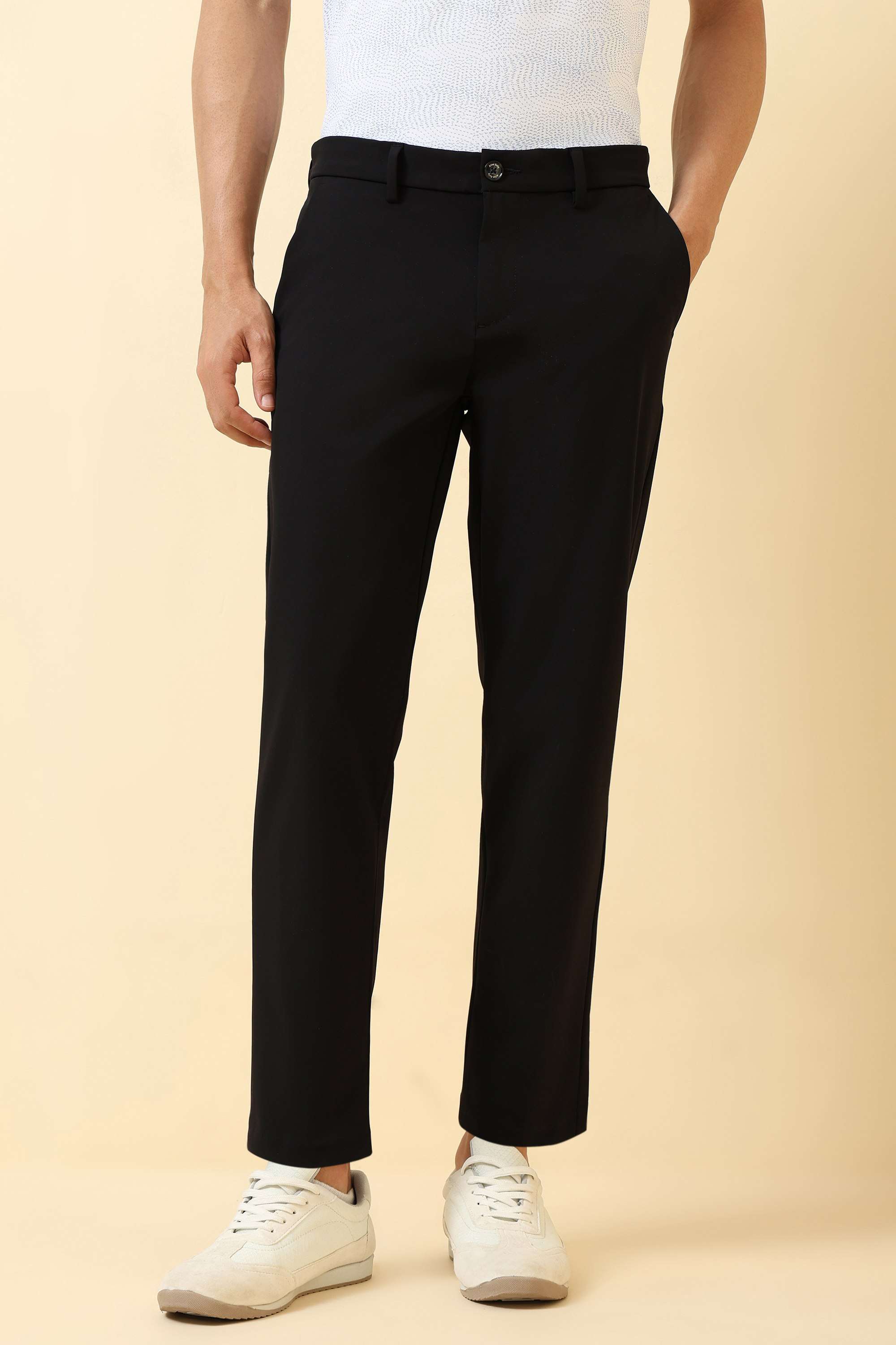 Solid-Cotton-Blend-Regular-Fit-Men-s-Formal-Trousers