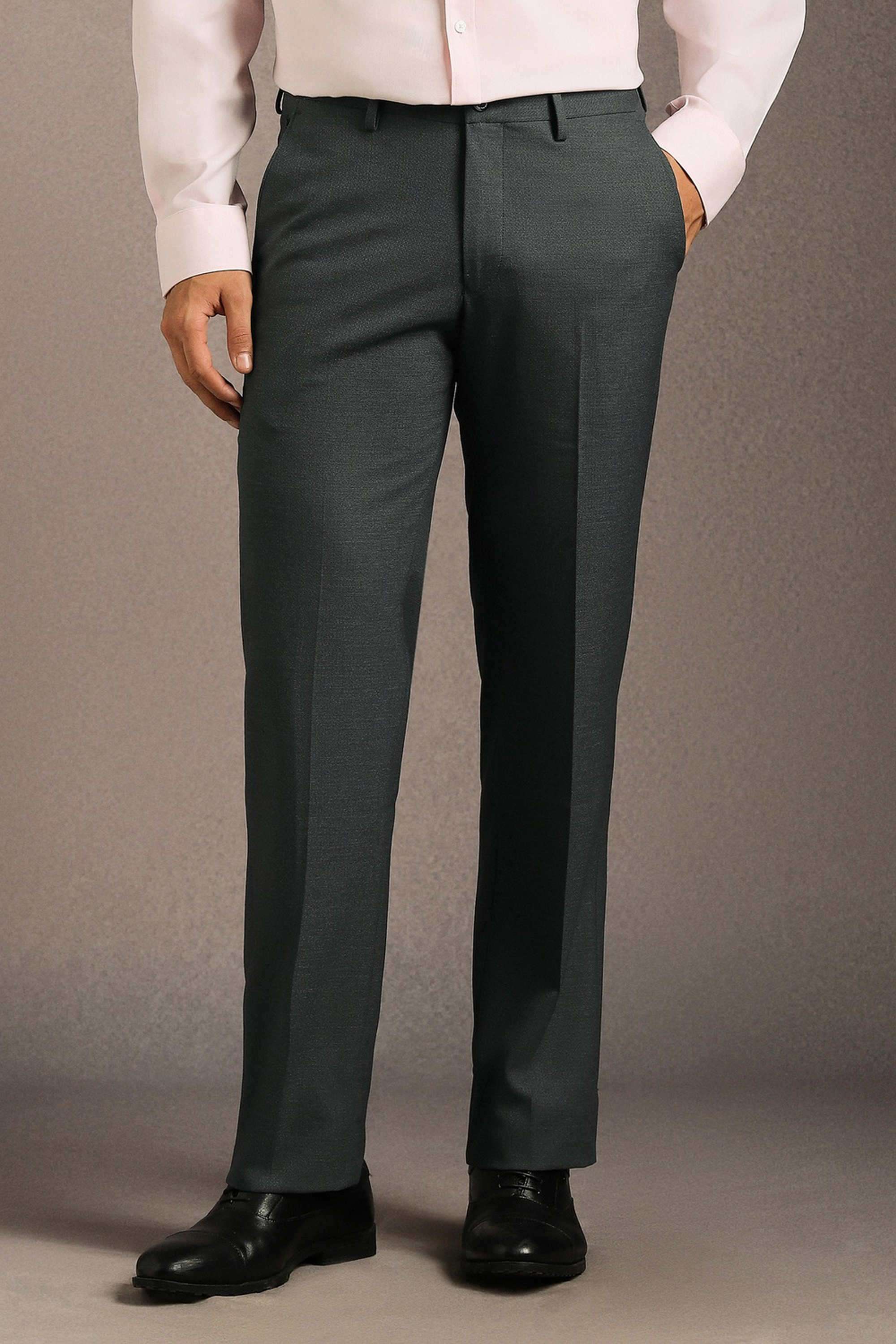 Textured-Polyester-Viscose-Regular-Fit-Men-s-Formal-Trousers