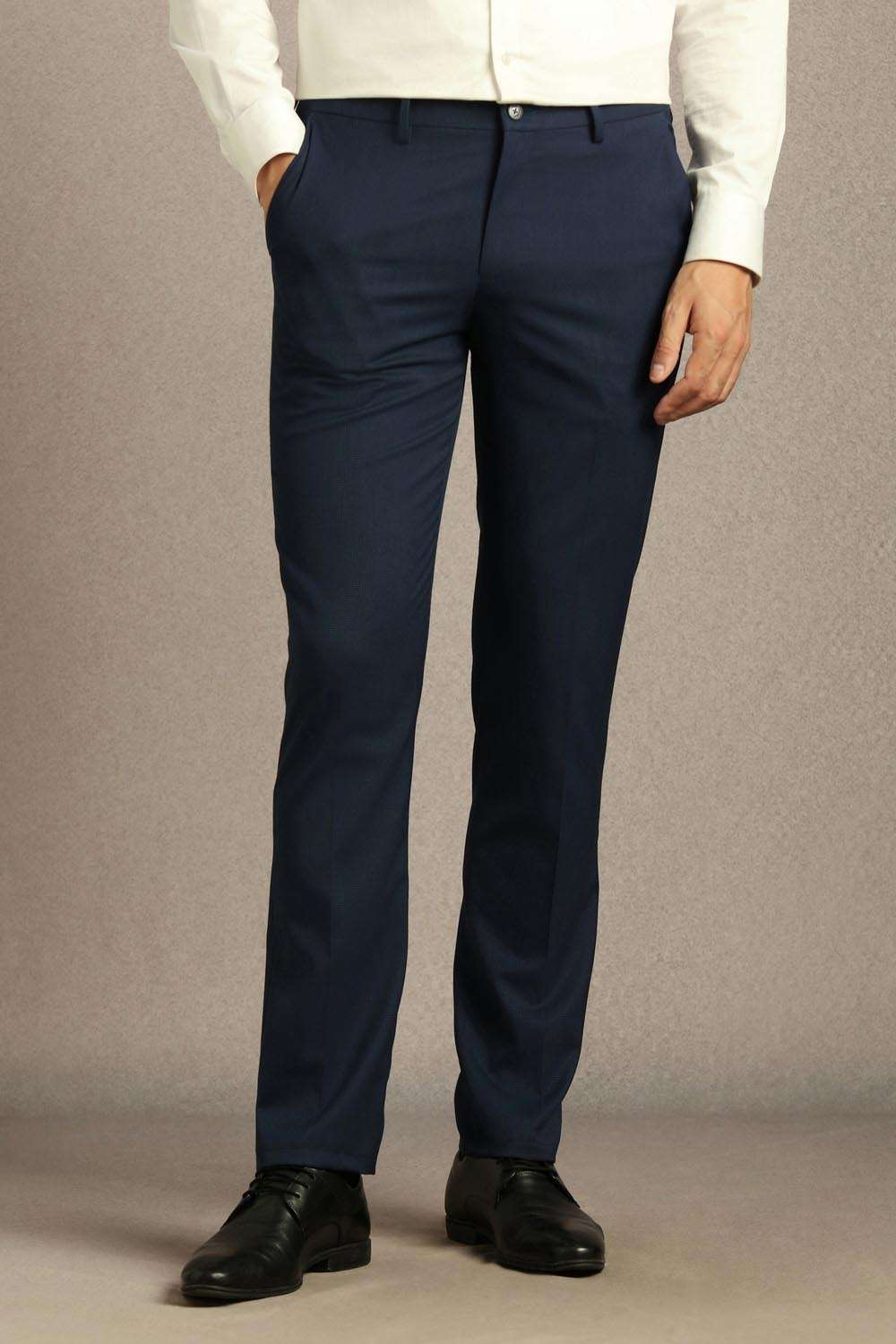 Textured-Blended-Fabric-Slim-Fit-Men-Trousers