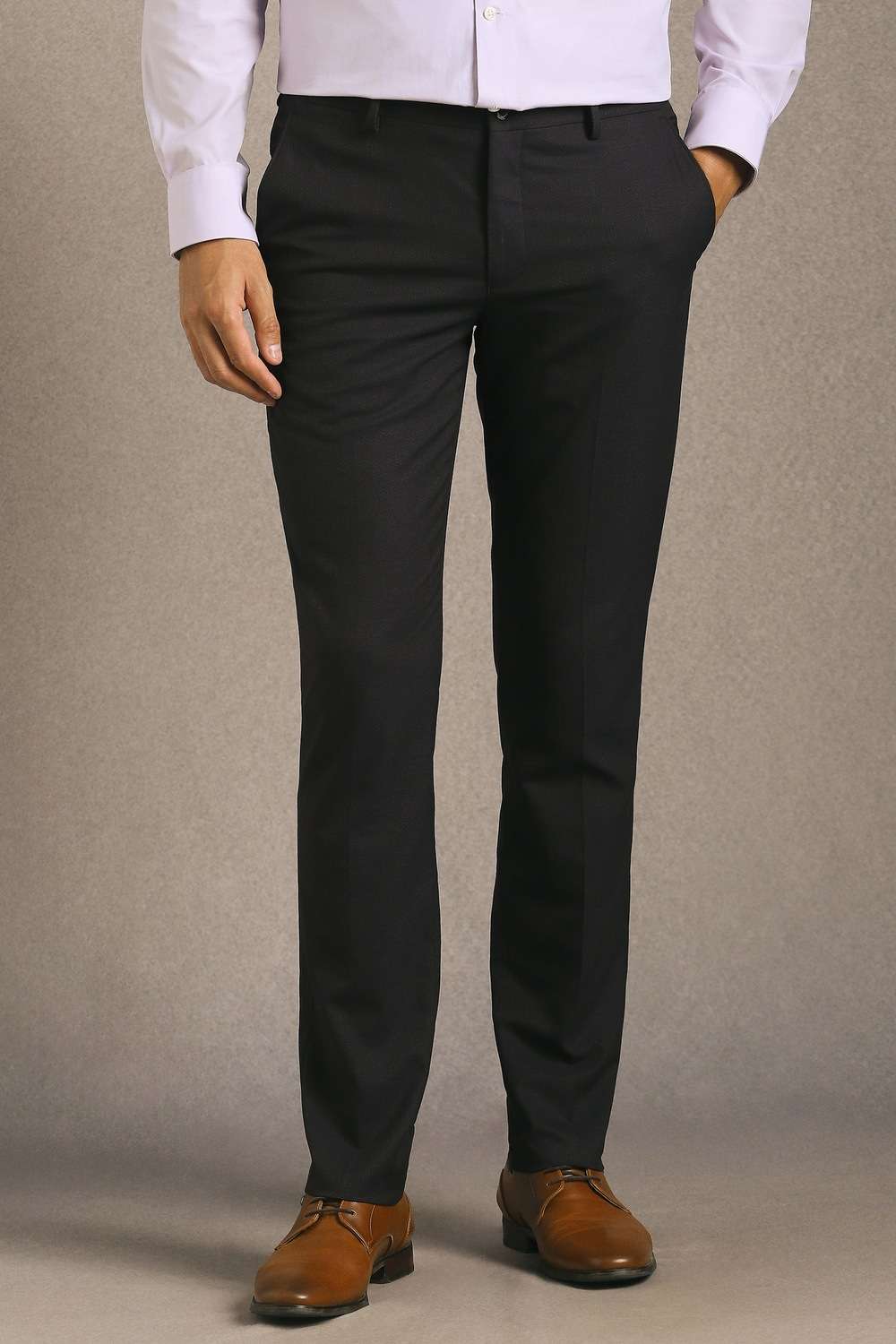 Textured-Polyester-Viscose-Slim-Fit-Men-s-Formal-Trousers