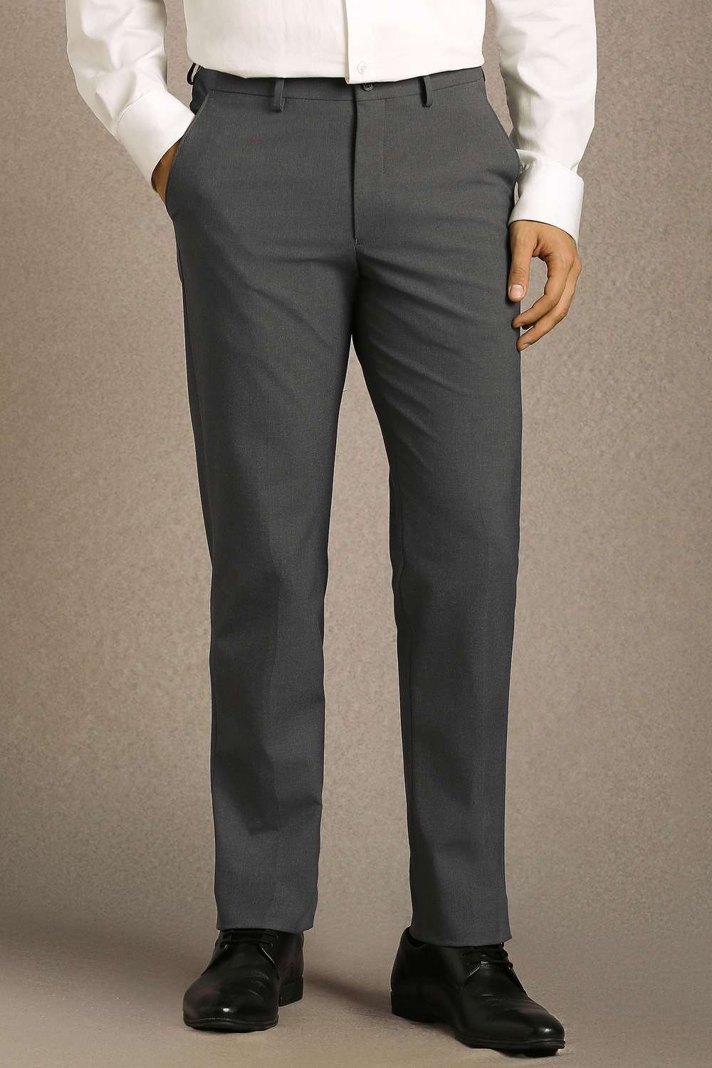 Solid-Polyester-Viscose-Slim-Fit-Men-s-Formal-Trousers