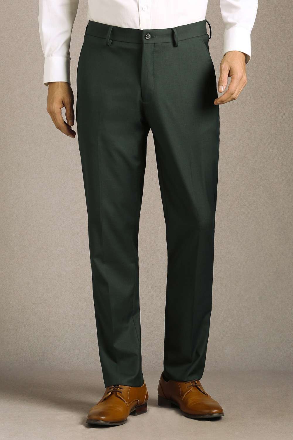 Solid-Polyester-Viscose-Slim-Fit-Men-s-Formal-Trousers