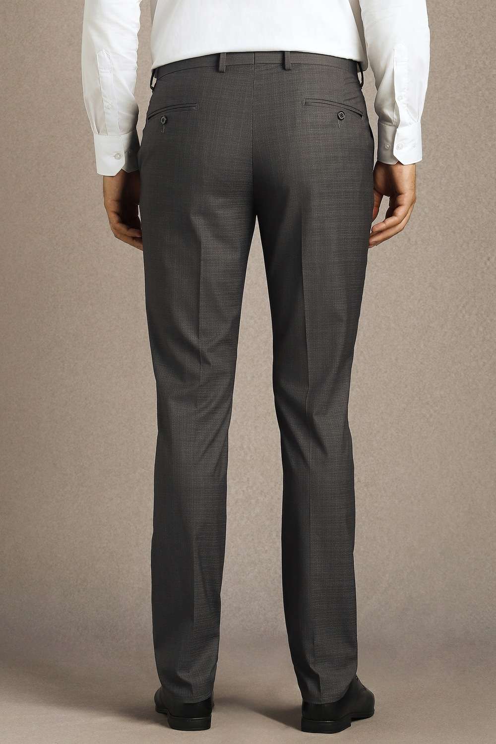 Solid-Blended-Fabric-Slim-Fit-Men-s-Formal-Trousers
