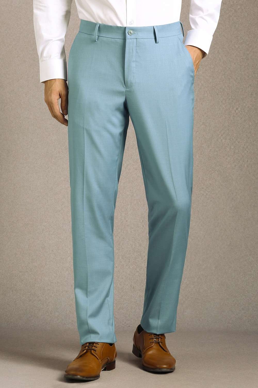 Solid-Polyester-Viscose-Slim-Fit-Men-s-Formal-Trousers