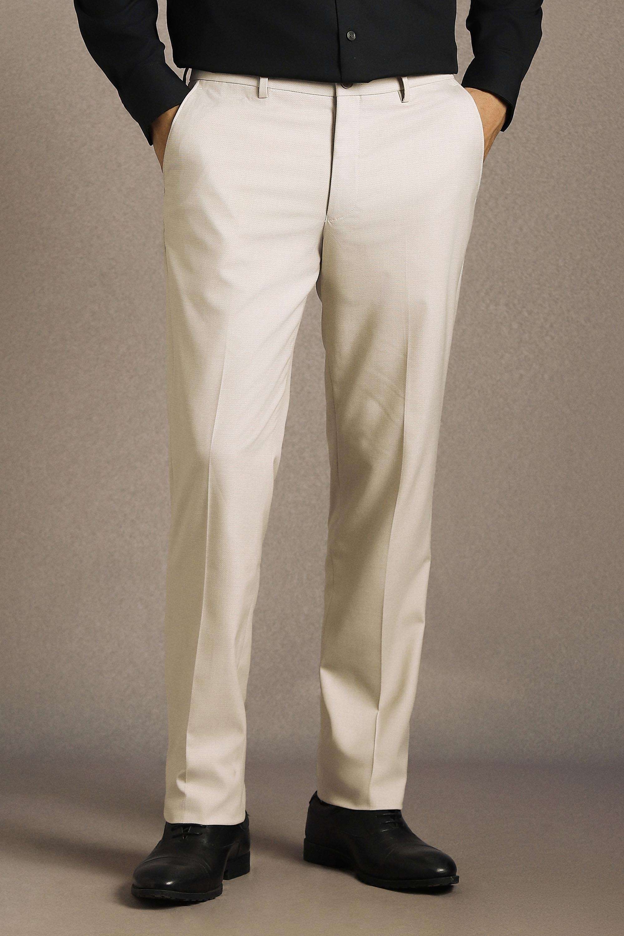 Textured-Blended-Fabric-Slim-Fit-Men-Trousers