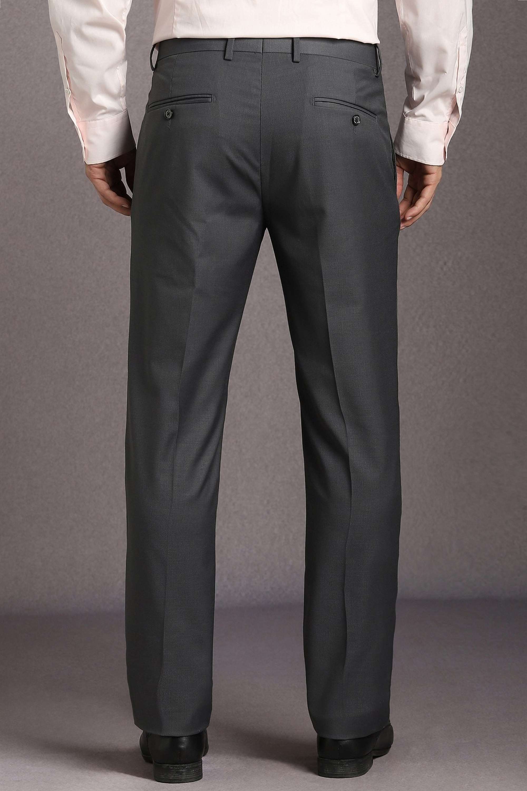 Solid-Polyester-Viscose-Slim-Fit-Men-s-Formal-Trousers