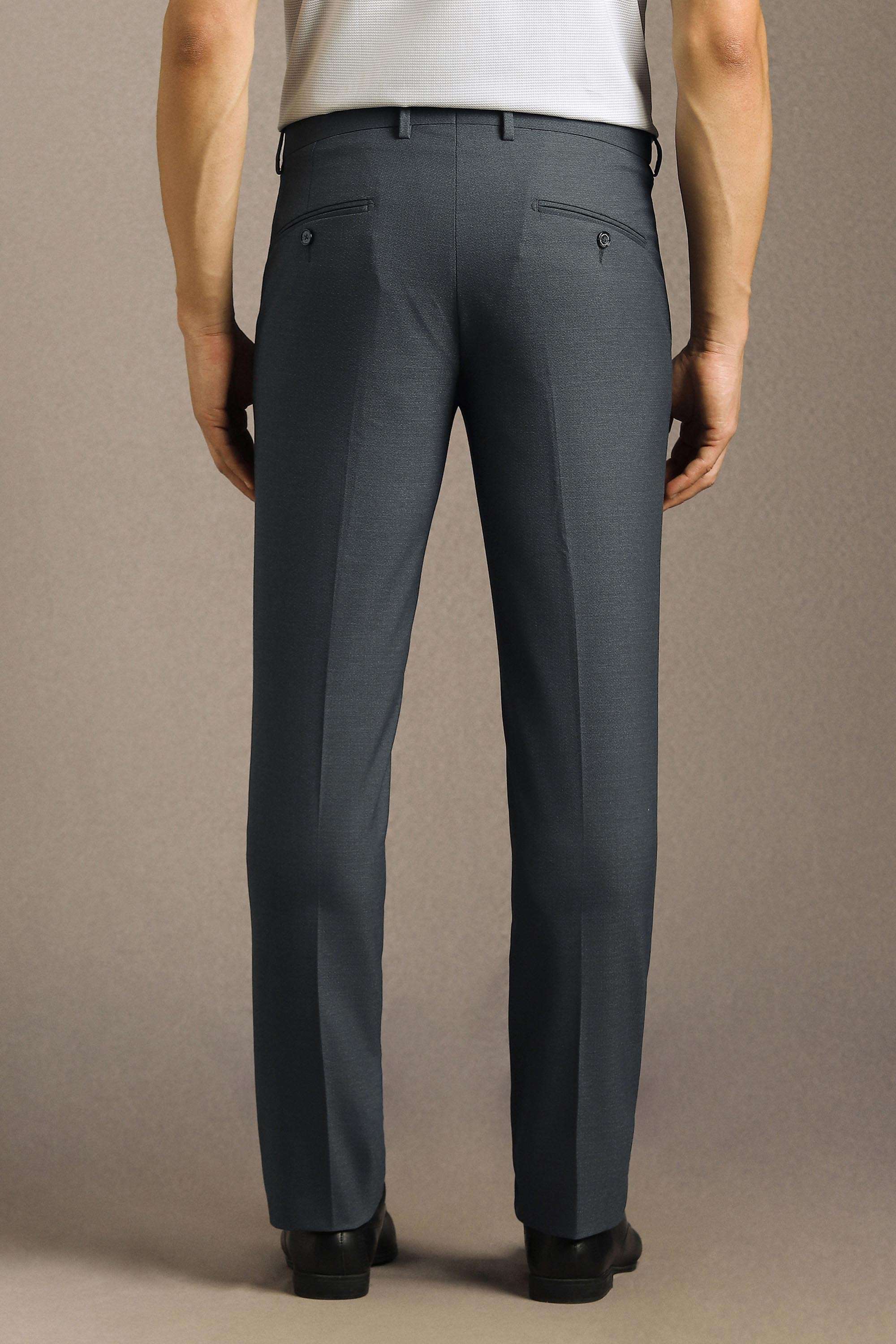 Textured-Blended-Fabric-Slim-Fit-Men-Formal-Wear-Trouser
