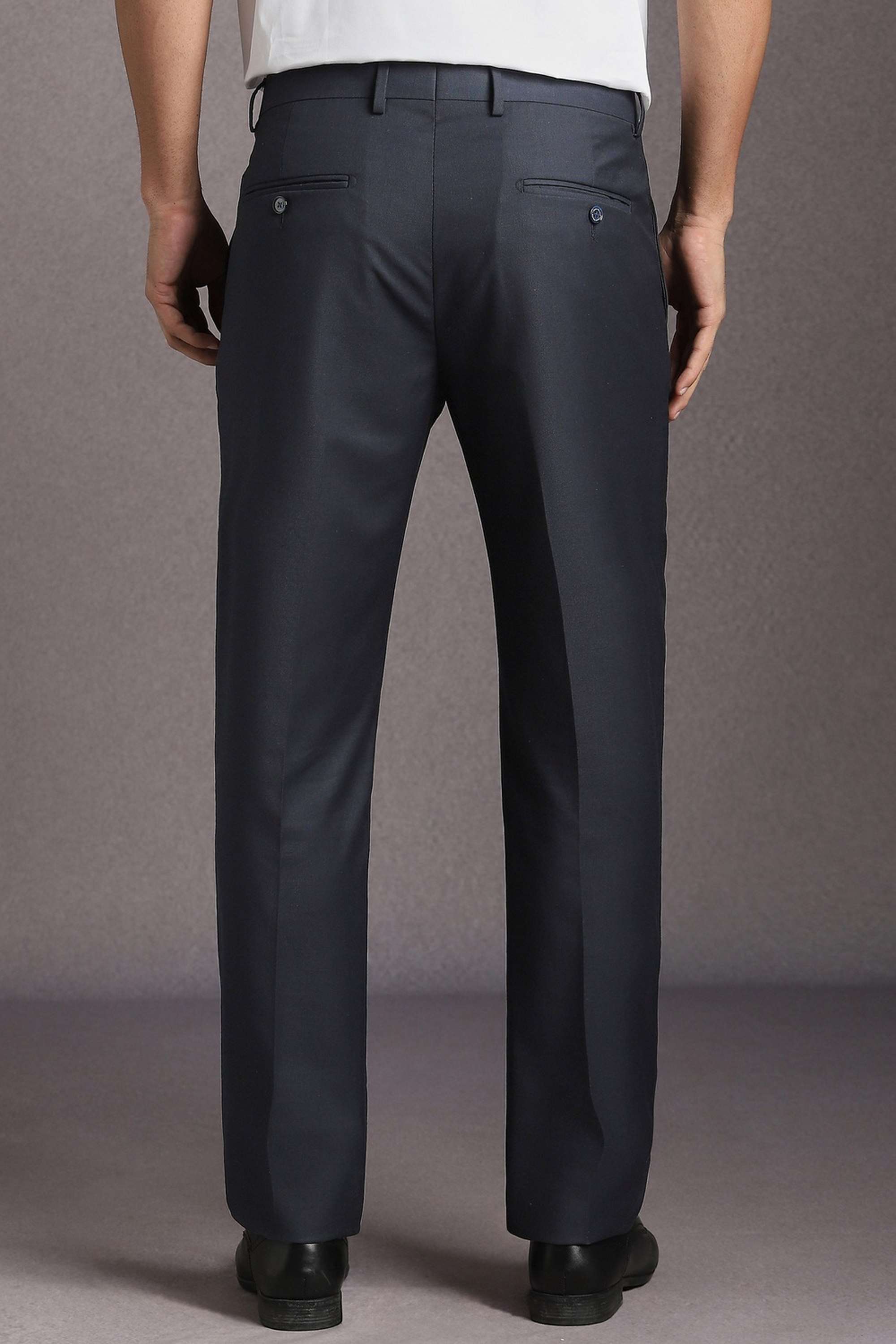 Solid-Polyester-Viscose-Slim-Fit-Men-s-Formal-Trousers