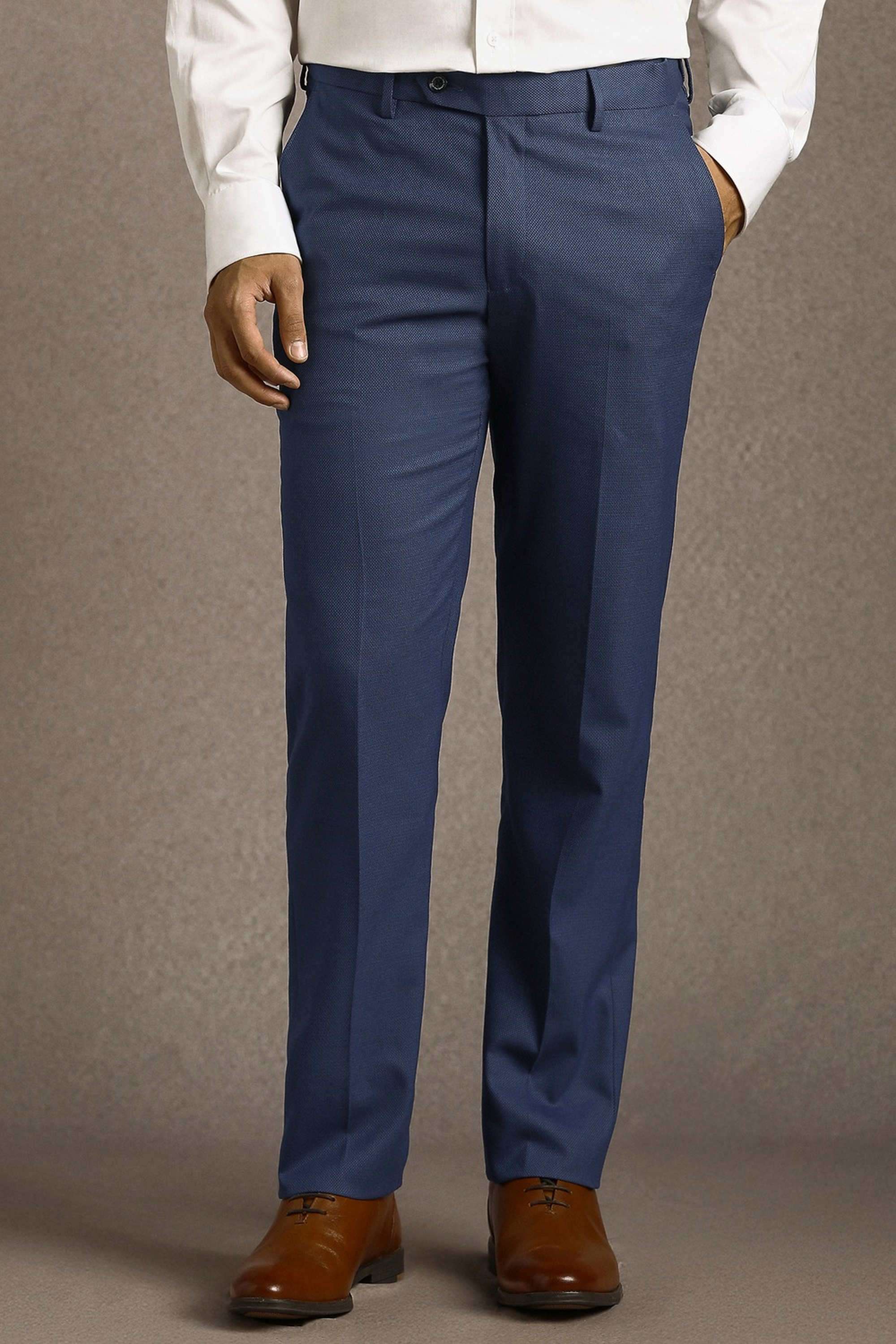 Textured-Polyester-Viscose-Slim-Fit-Men-s-Formal-Trousers