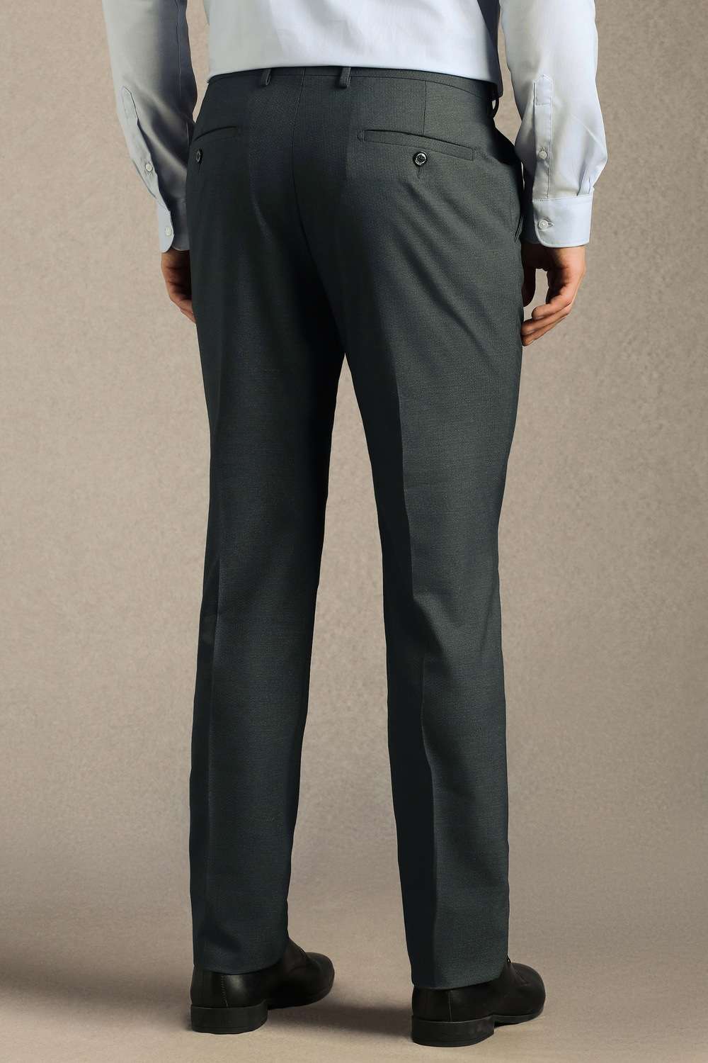 Textured-Poly-Cotton-Slim-Fit-Men-Formal-Wear-Trousers