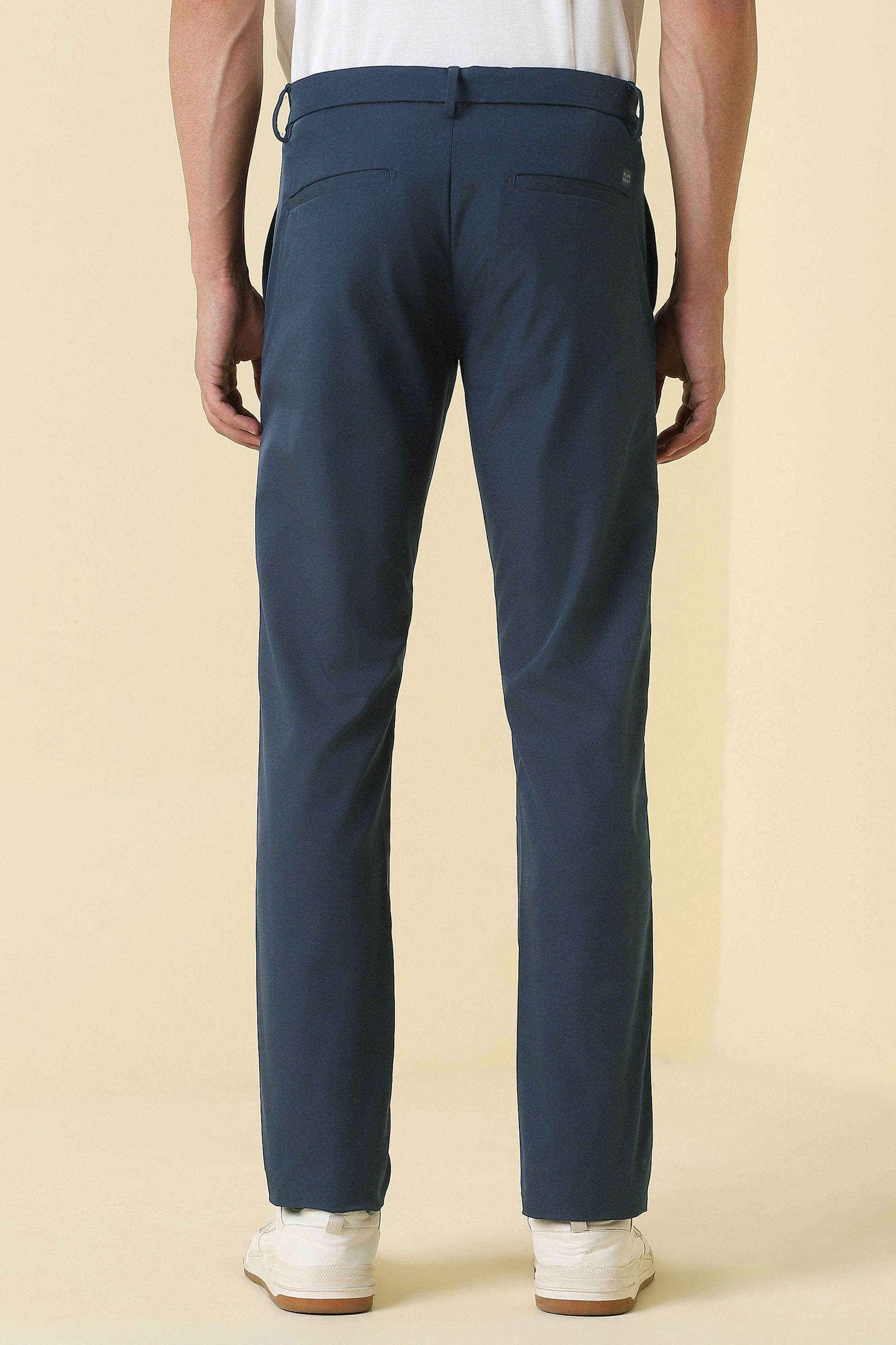 Solid-Polyester-Super-Slim-Fit-Men-s-Trousers