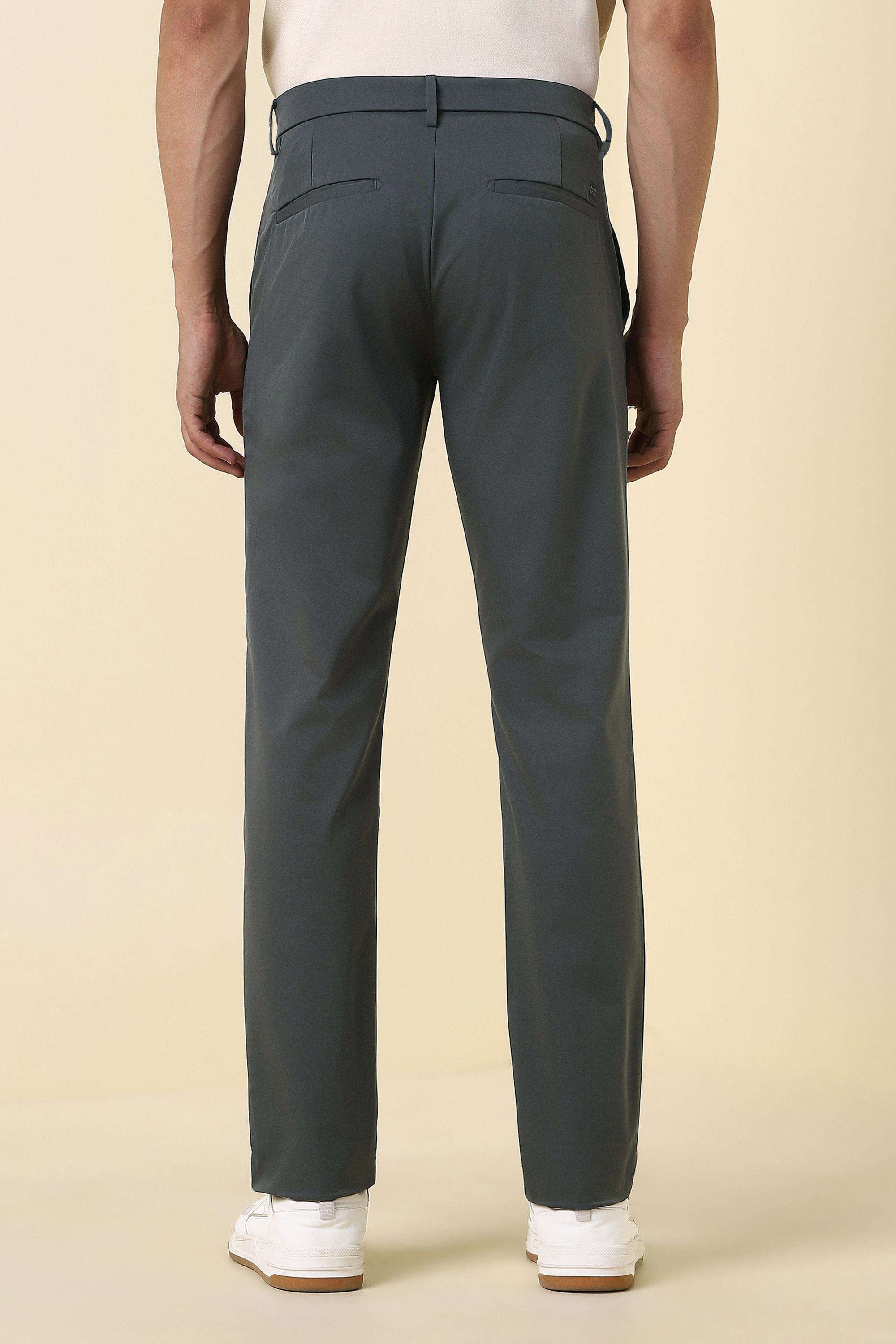 Solid-Polyester-Super-Slim-Fit-Men-s-Trousers