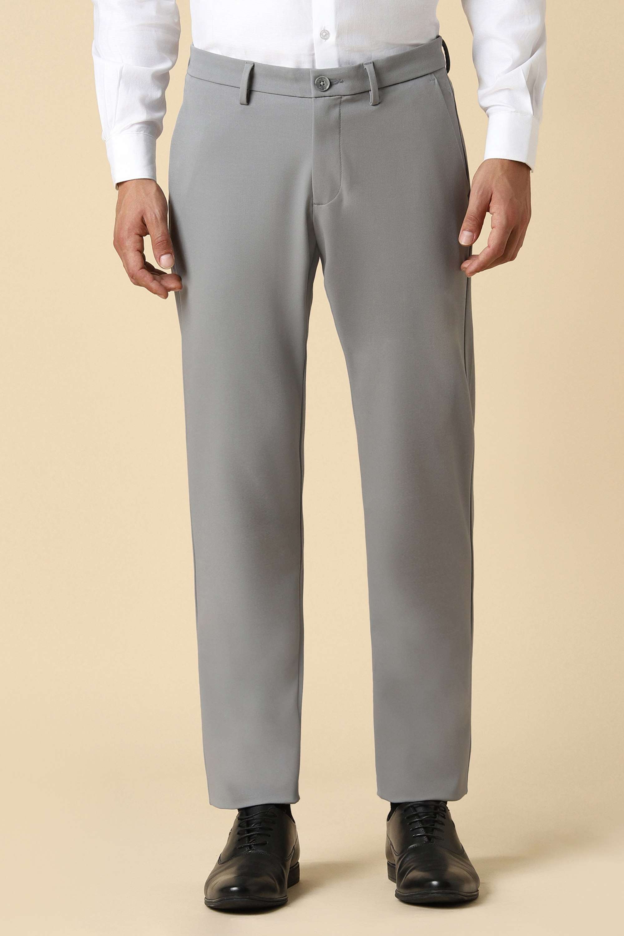 Solid-Polyester-Viscose-Super-Slim-Fit-Men-s-Formal-Trousers