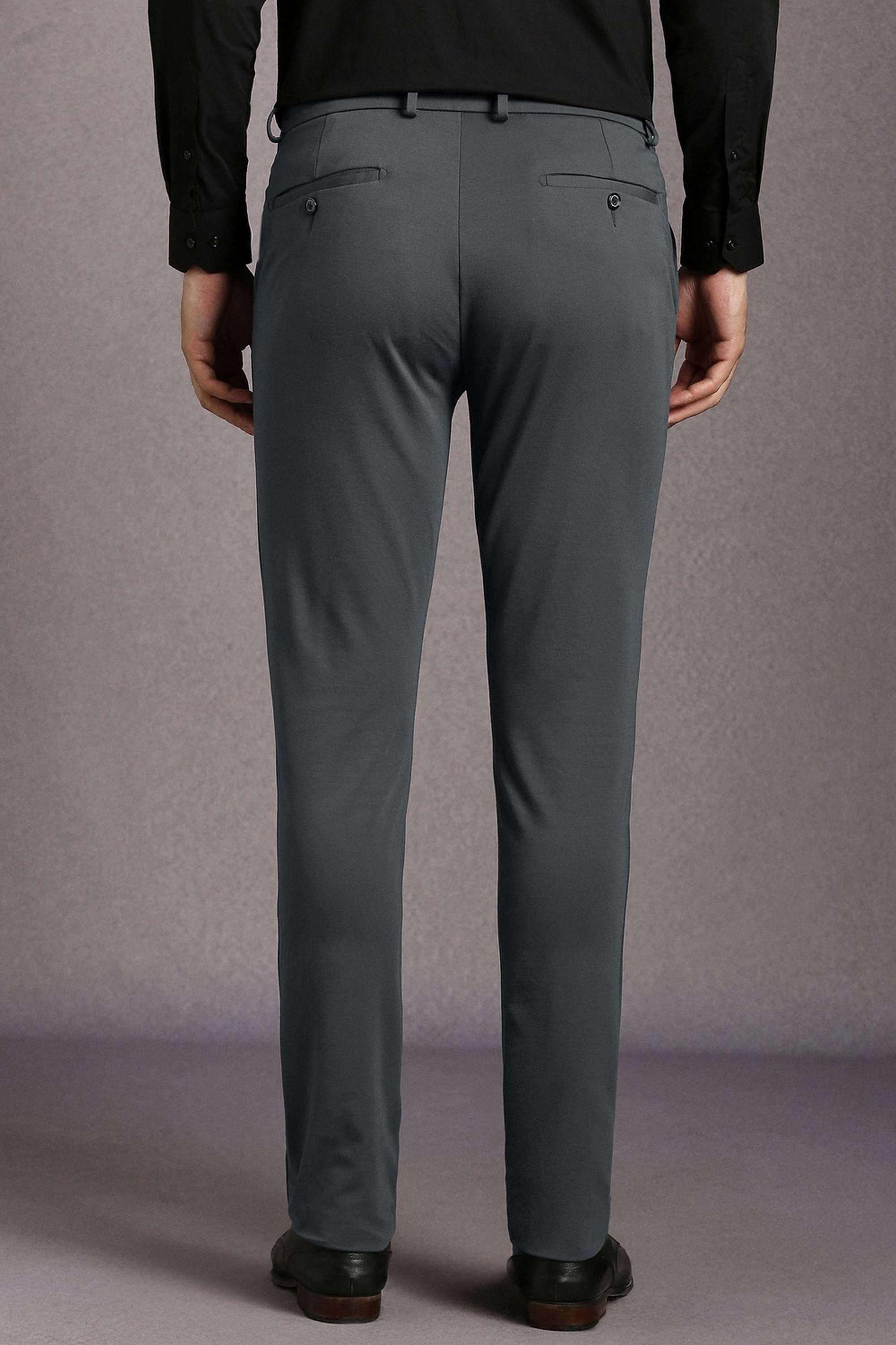 Solid-Terrylene-Rayon-Tapered-Fit-Men-s-Formal-Trousers