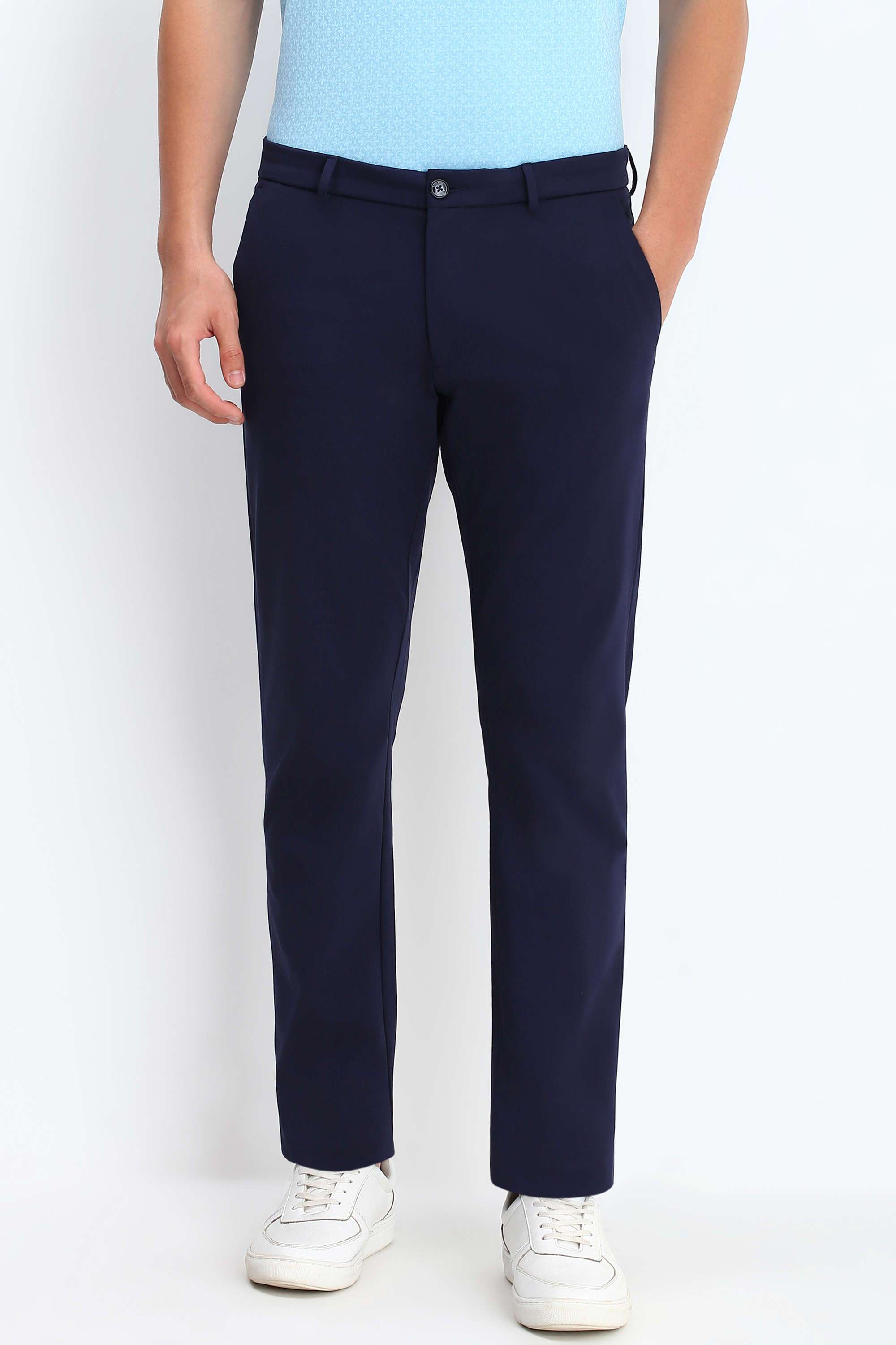 Solid-Nylon-Super-Slim-Fit-Men-Formal-Wear-Trousers