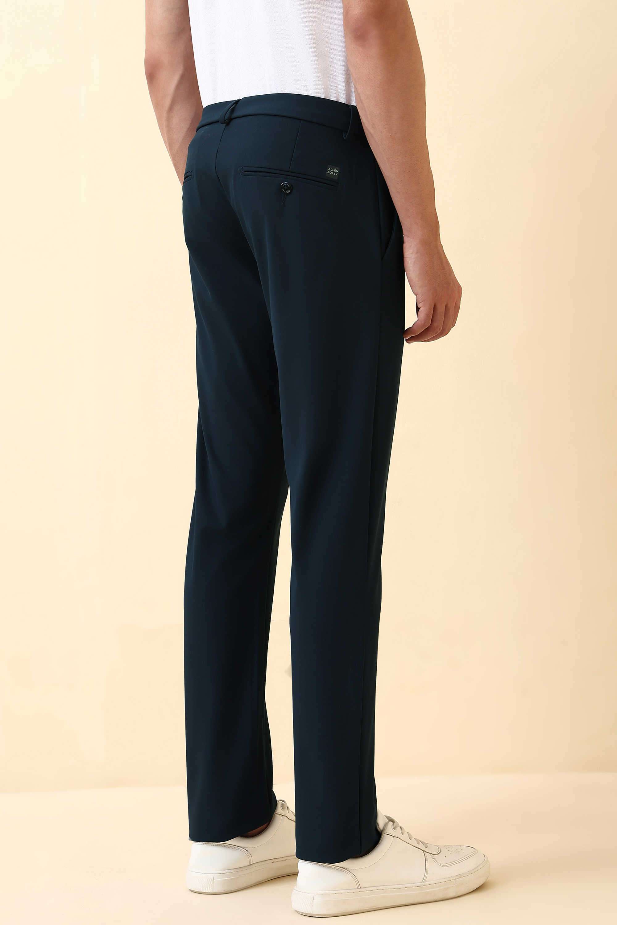 Solid-Polyester-Super-Slim-Fit-Men-s-Trousers