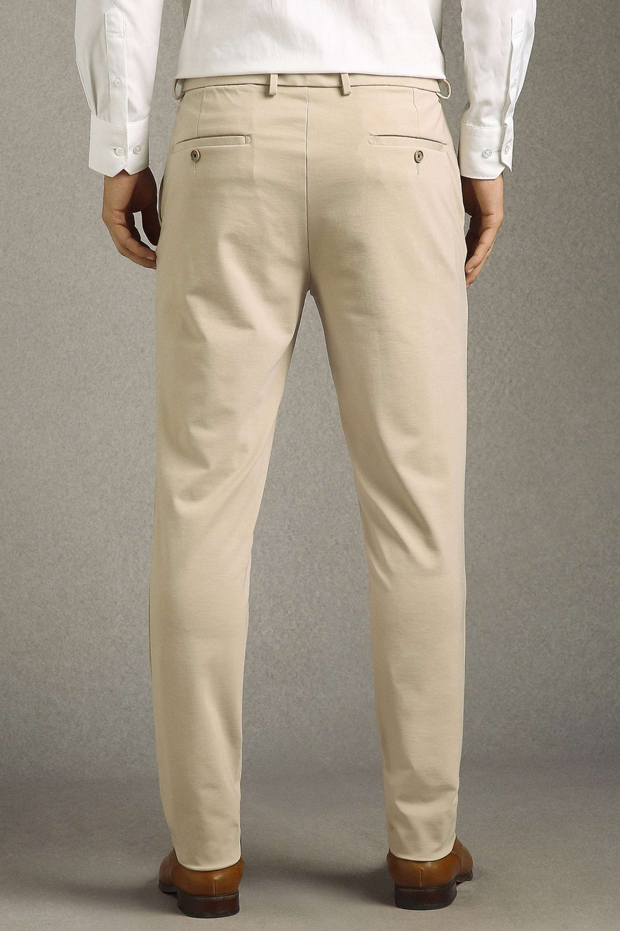 Solid-Terrylene-Rayon-Tapered-Fit-Men-s-Formal-Trousers