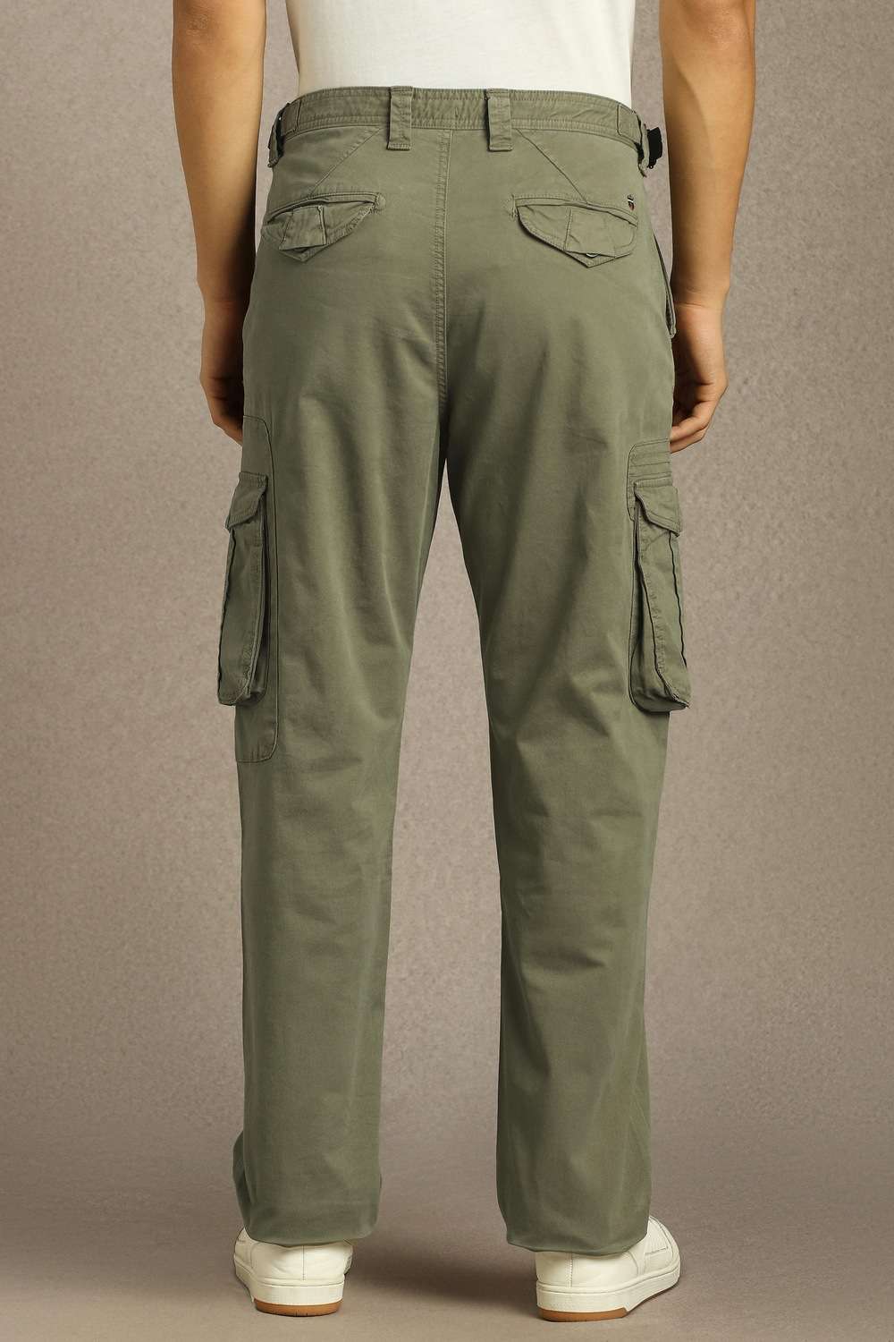 Solid-Cotton-Blend-Slim-Fit-Men-s-Casual-Trousers