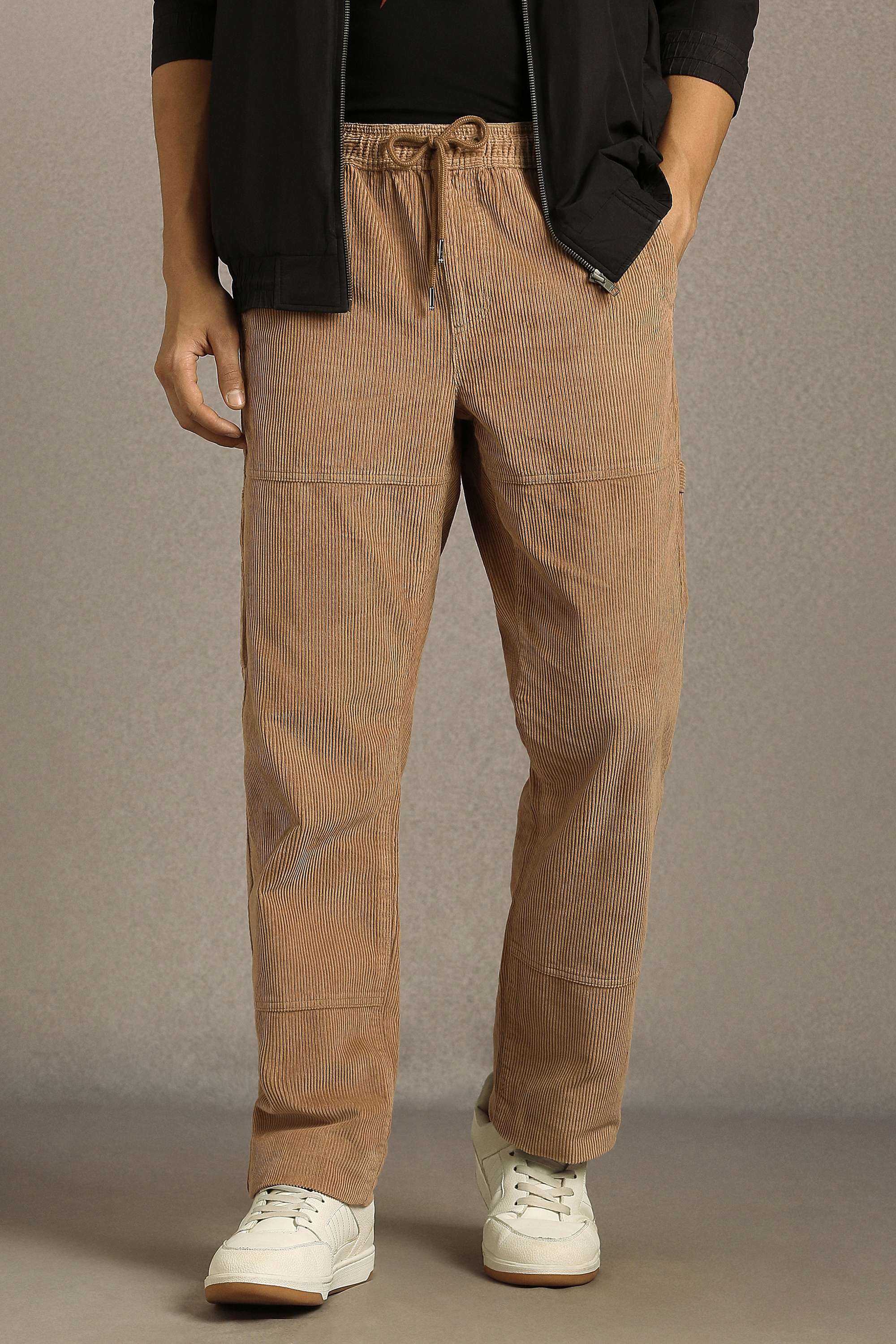 Solid-Cotton-Slim-Fit-Men-s-Casual-Trousers