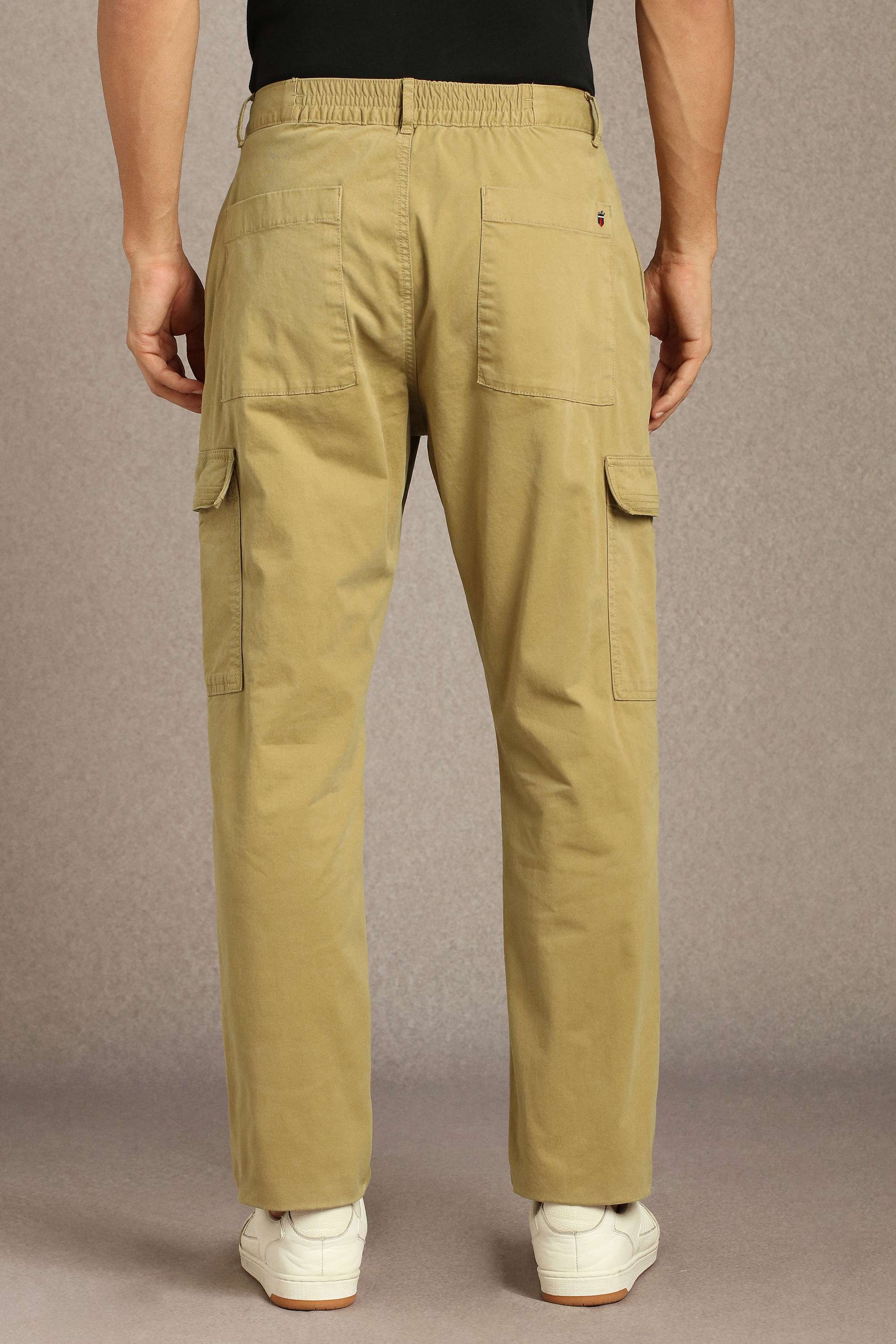 Solid-Cotton-Blend-Regular-Fit-Men-s-Trousers