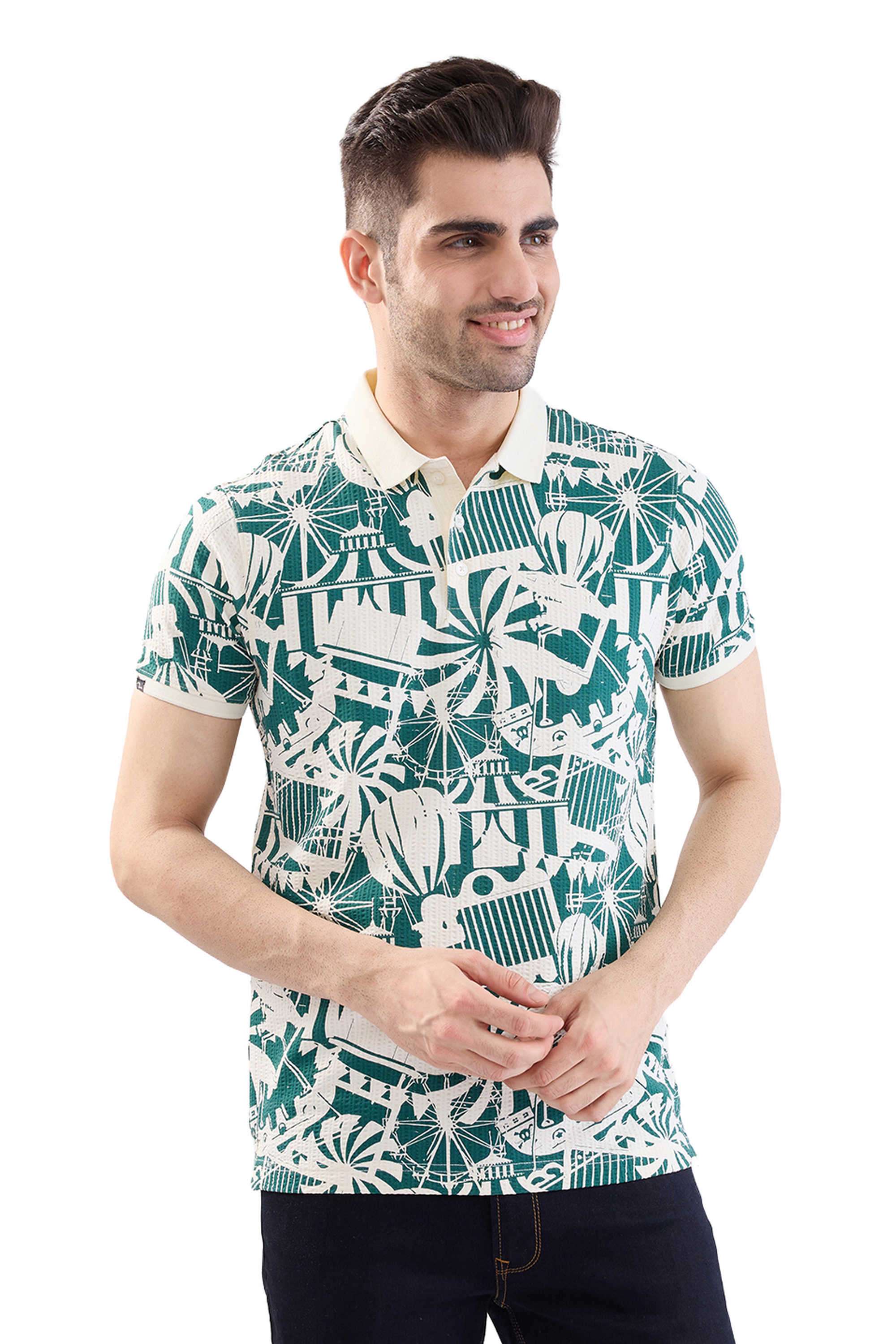 Printed-Cotton-Blend-Polo-Men-s-T-Shirt