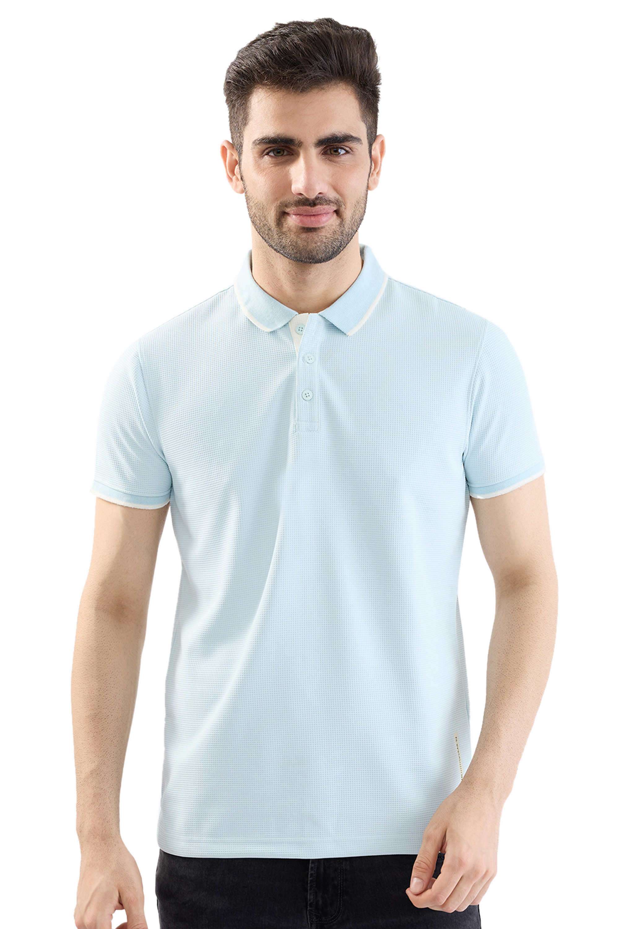 Solid-Cotton-Blend-Slim-Fit-Men-T-Shirt