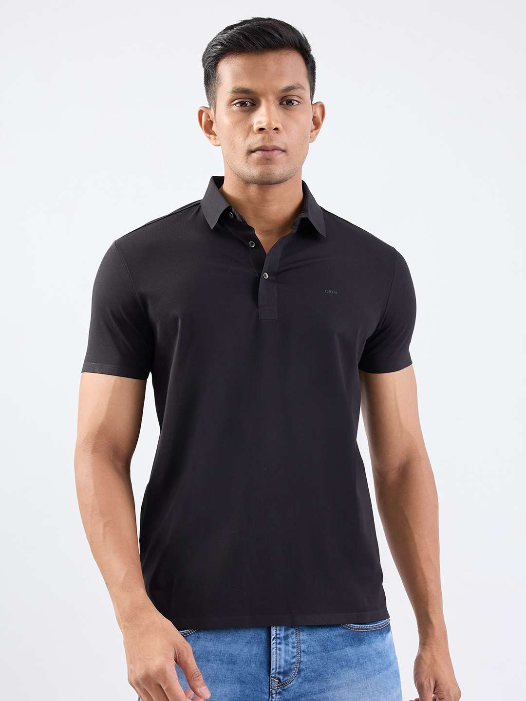 Solid-Poly-Cotton-Polo-Men-s-T-Shirt