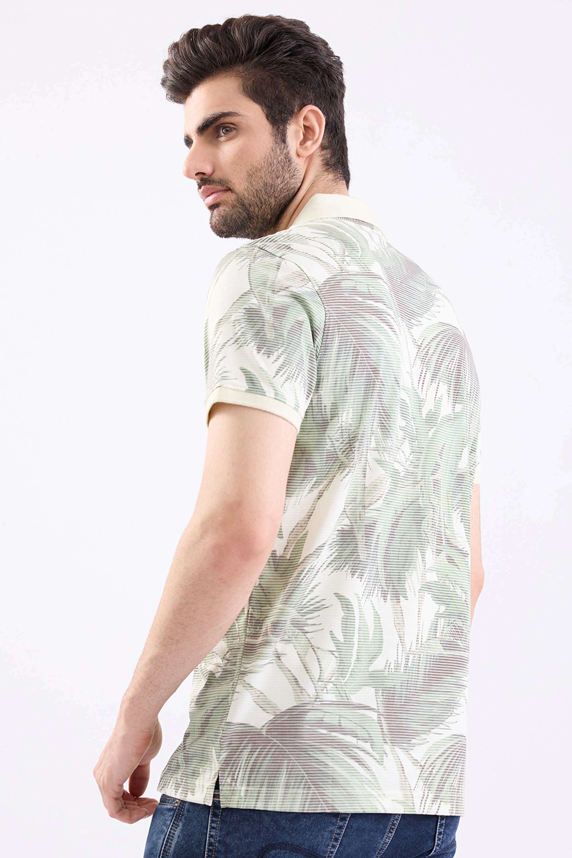 Printed-Cotton-Blend-Slim-Fit-Men-Polo-T-Shirt