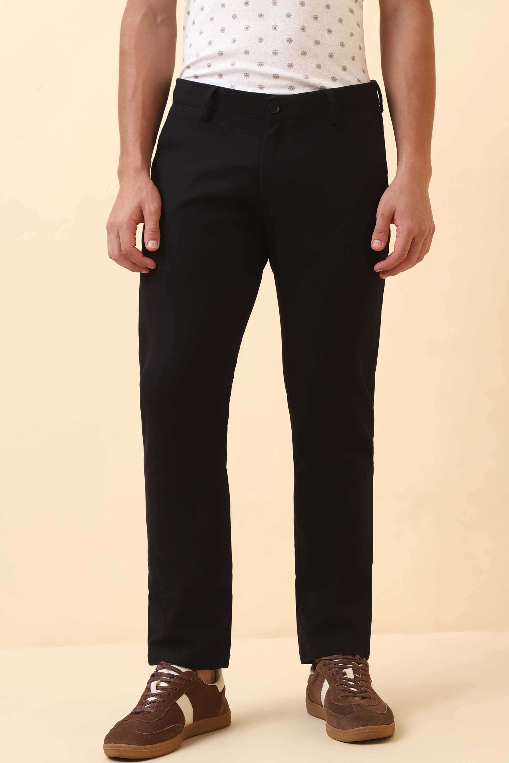 Solid-Cotton-Blend-Super-Slim-Fit-Men-s-Trousers
