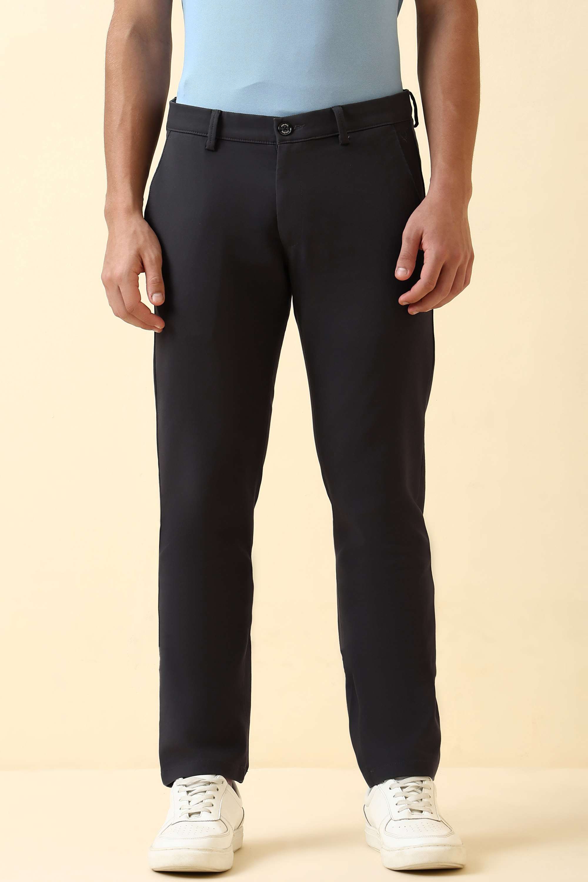 Textured-Cotton-Blend-Super-Slim-Fit-Men-s-Formal-Trousers