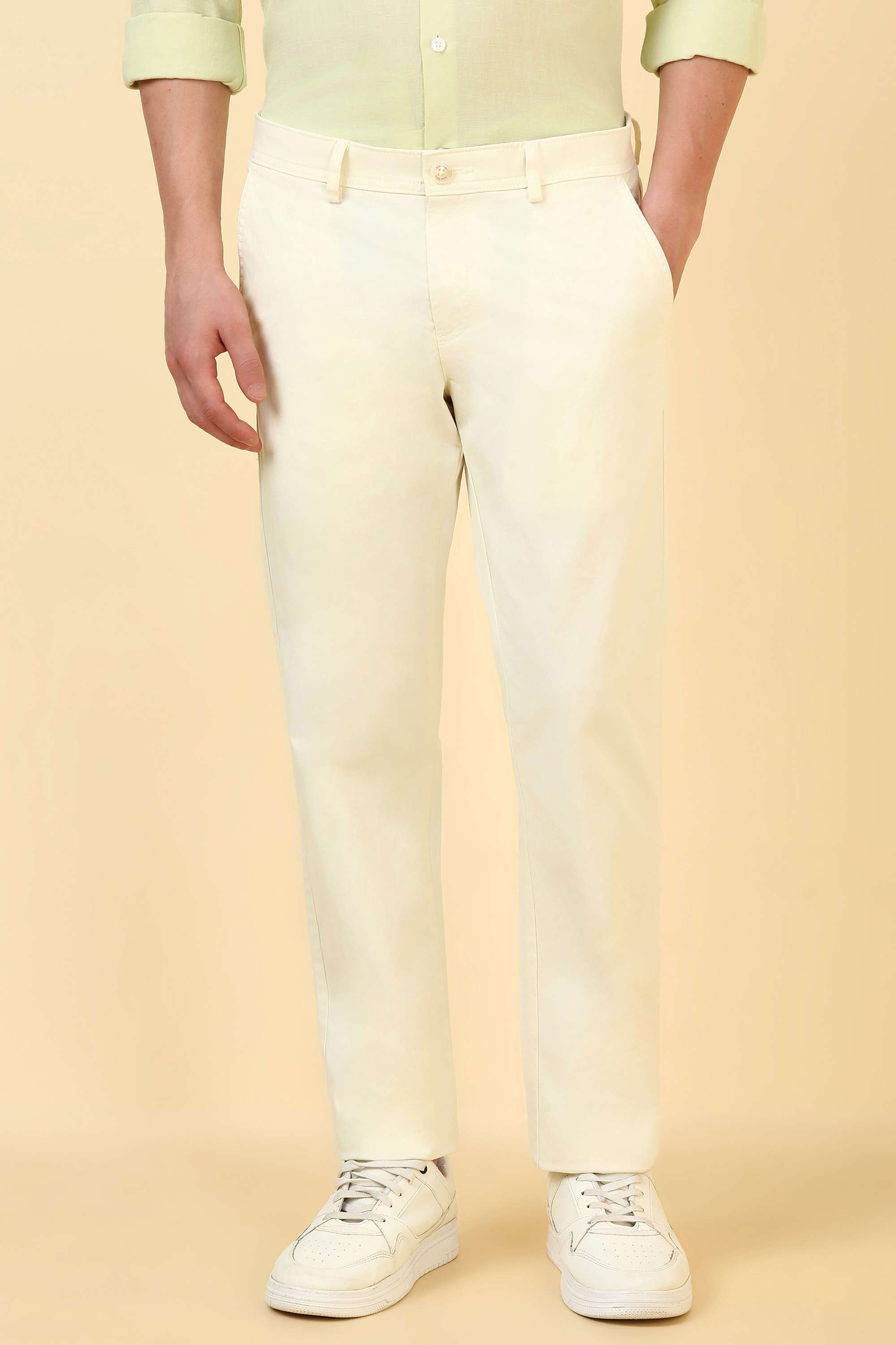 Solid-Cotton-Blend-Super-Slim-Fit-Men-Formal-Wear-Trousers