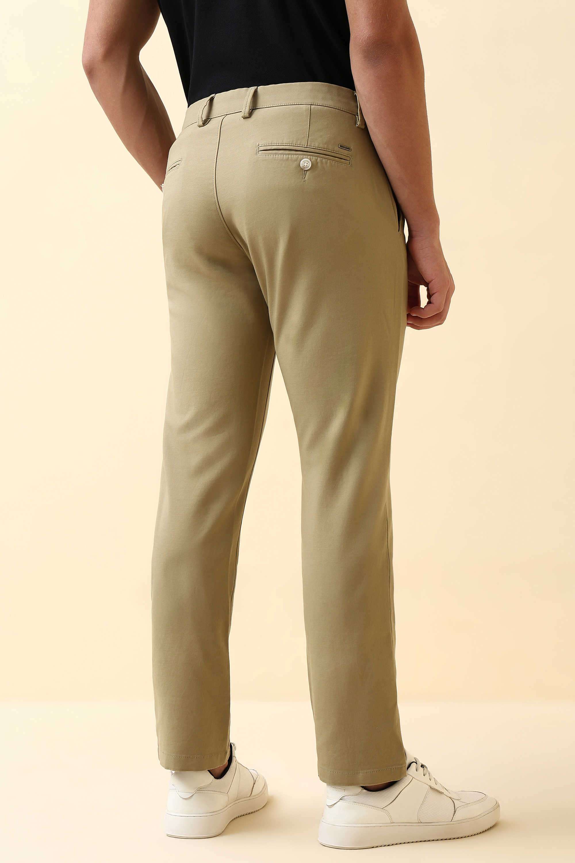 Solid-Cotton-Blend-Super-Slim-Fit-Men-s-Trousers