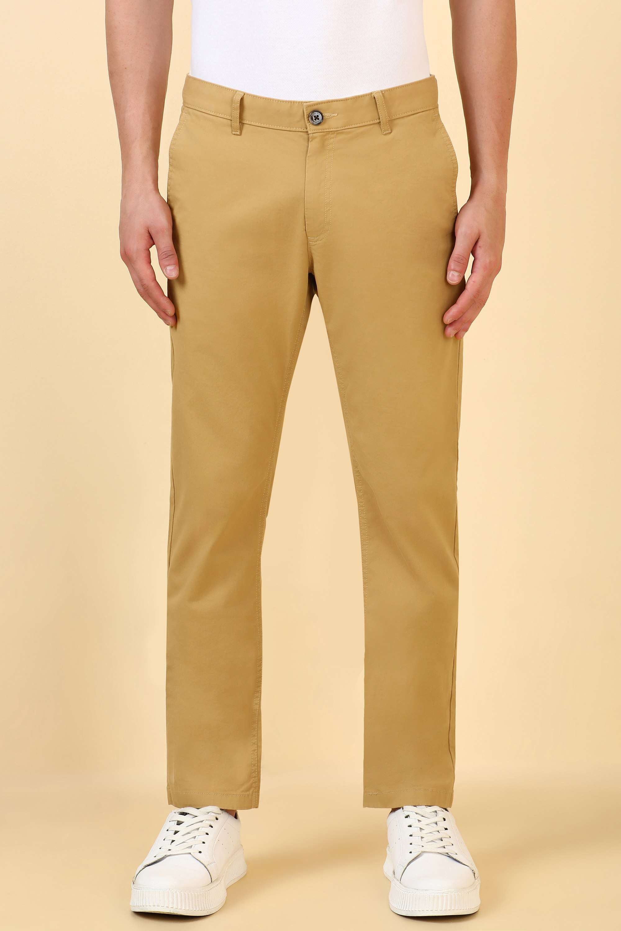 Solid-Cotton-Blend-Super-Slim-Fit-Men-s-Formal-Trousers