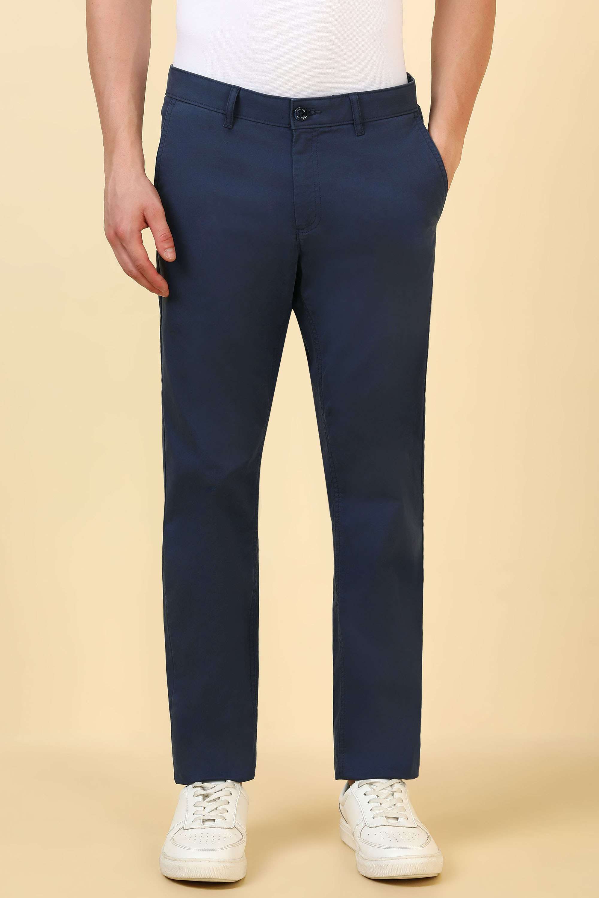 Solid-Cotton-Blend-Super-Slim-Fit-Men-s-Formal-Trousers