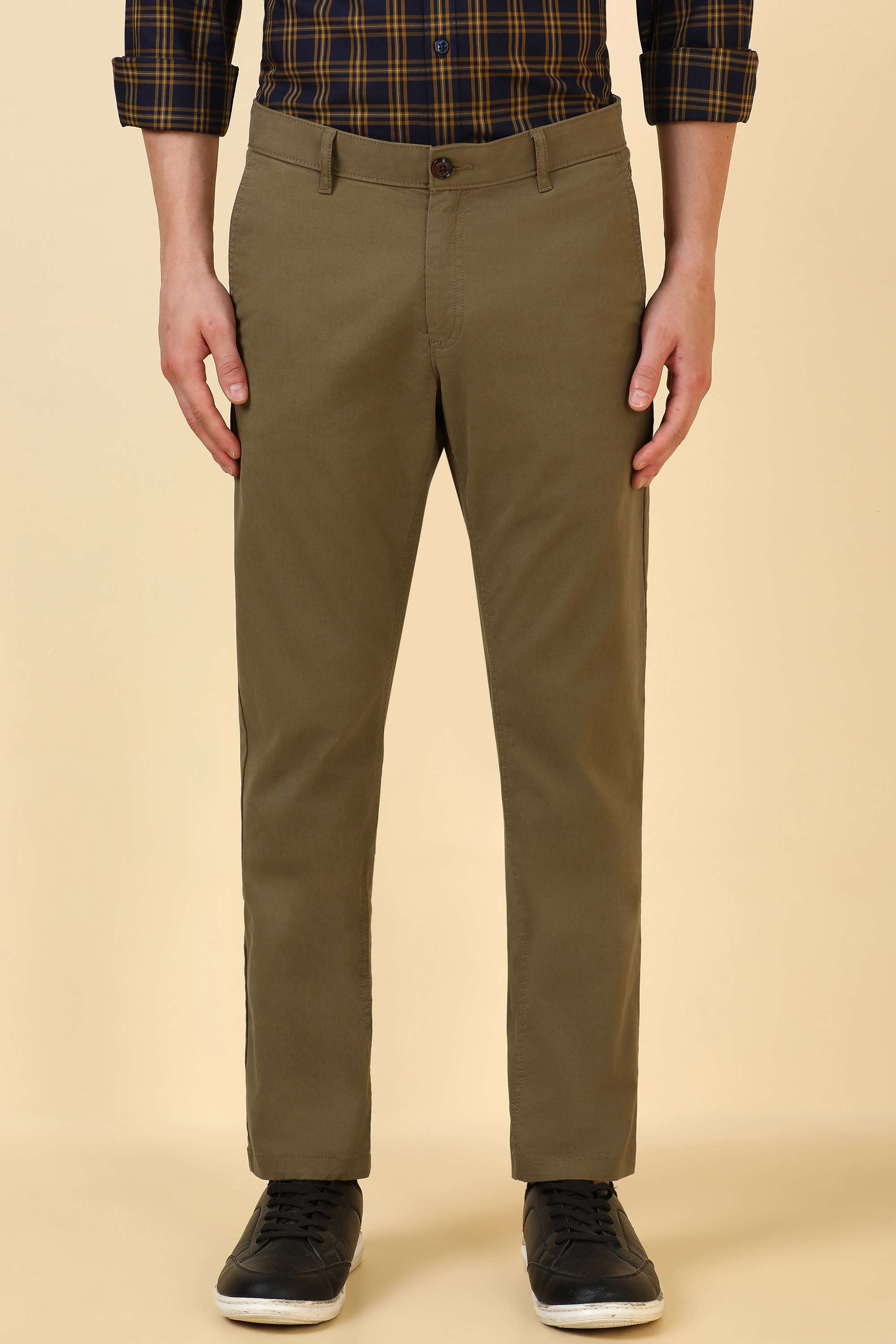 Solid-Cotton-Blend-Super-Slim-Fit-Men-s-Formal-Trousers