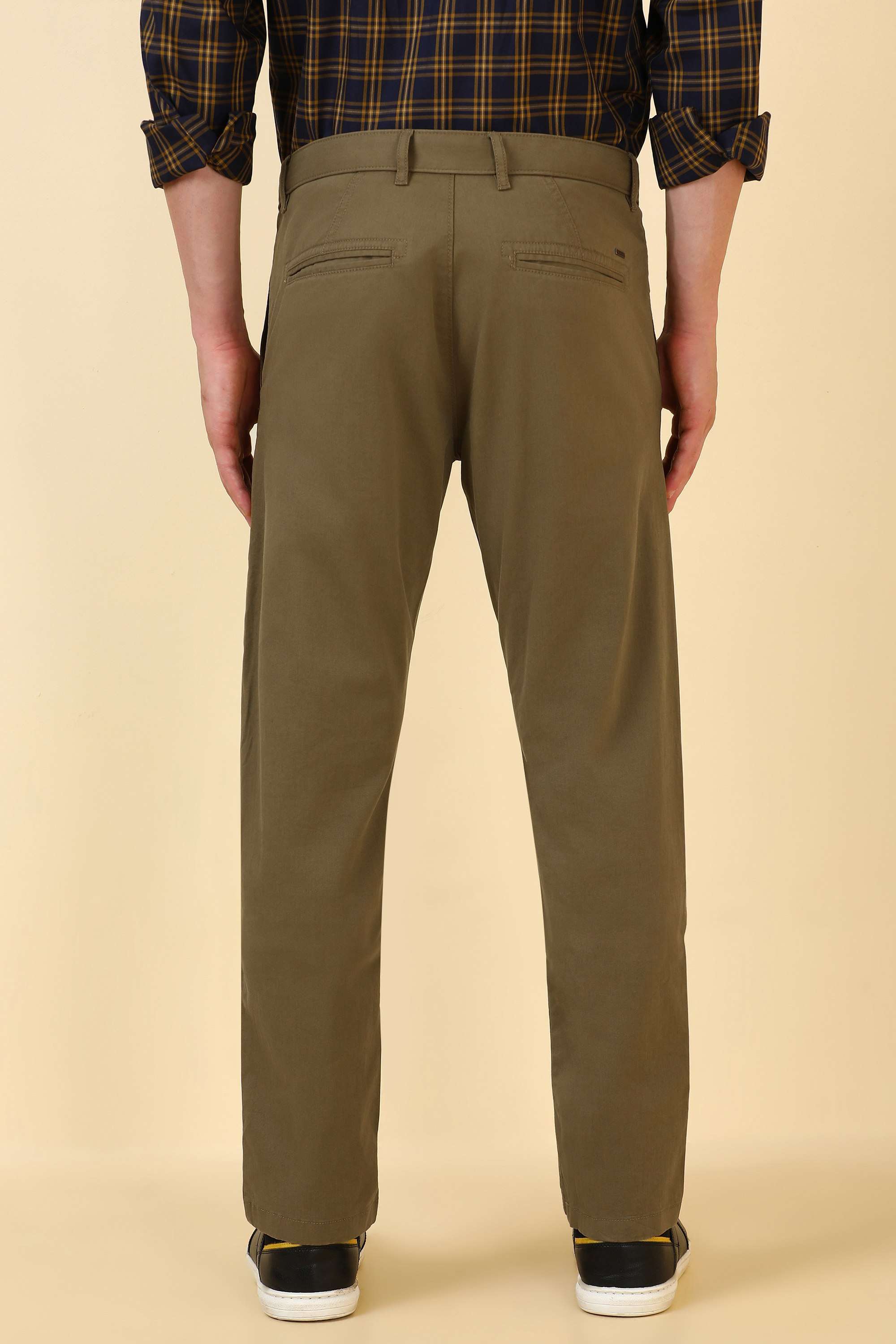 Solid-Cotton-Blend-Super-Slim-Fit-Men-Casual-Wear-Trouser
