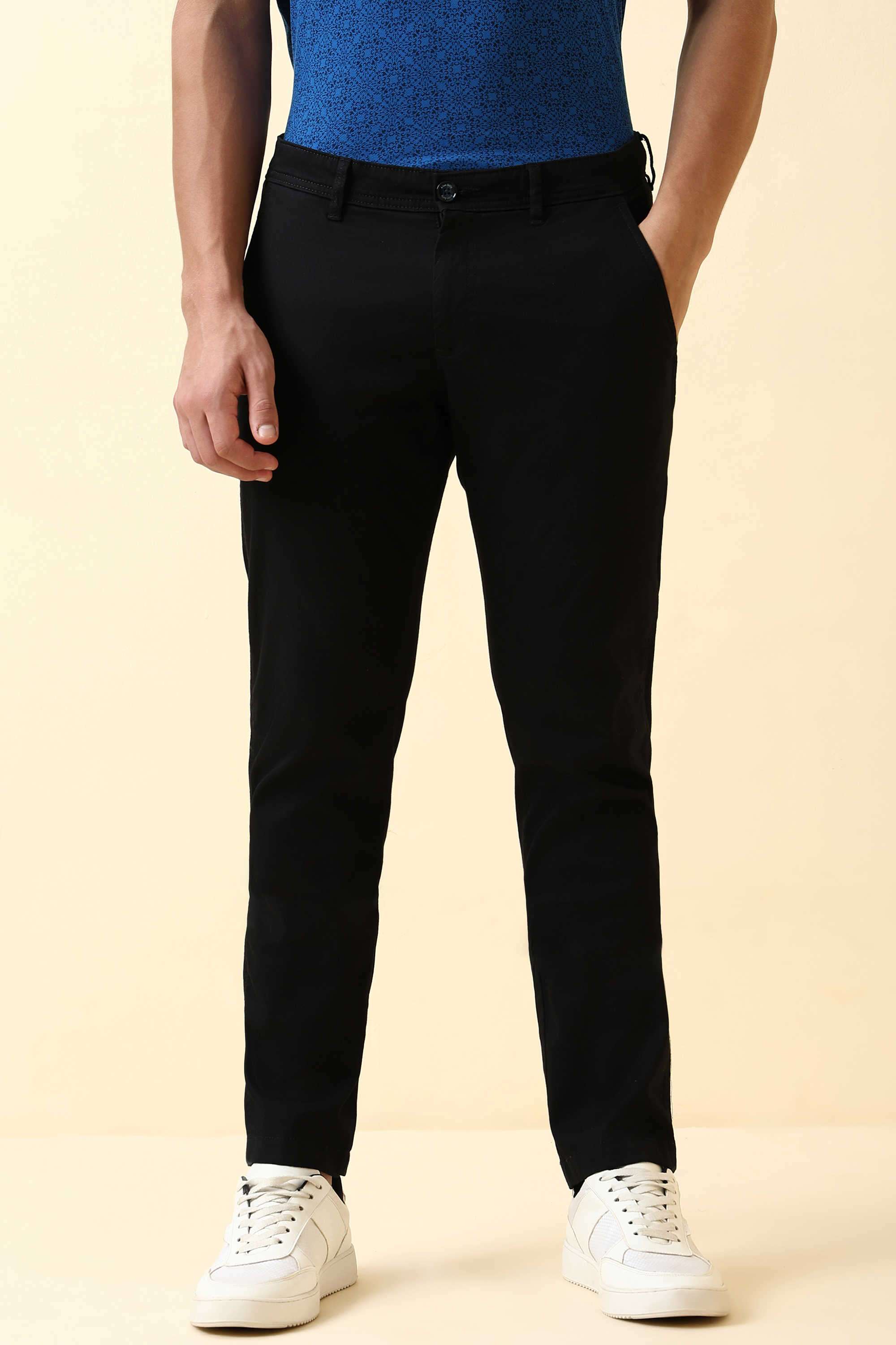 Textured-Cotton-Blend-Super-Slim-Fit-Men-s-Trousers
