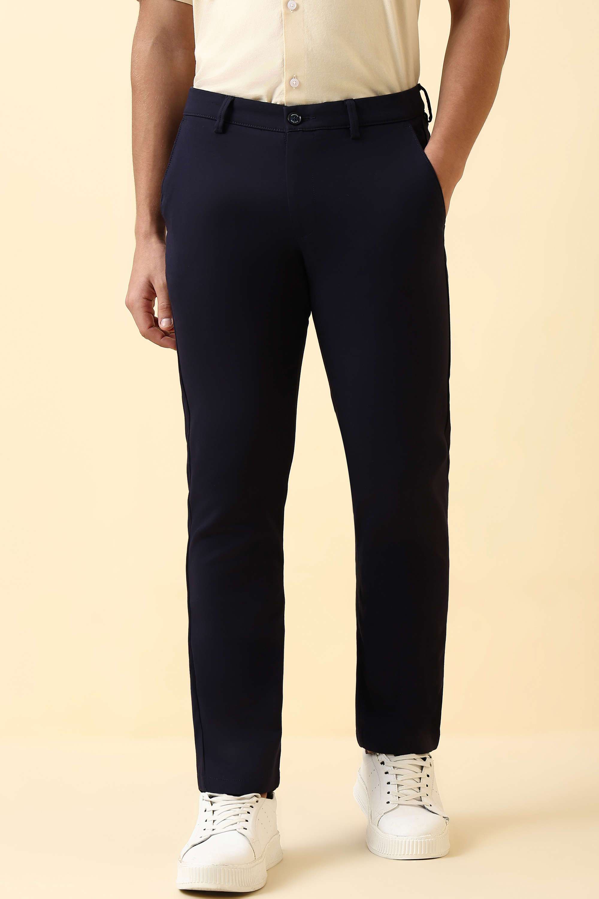 Solid-Cotton-Blend-Super-Slim-Fit-Men-Formal-Wear-Trousers