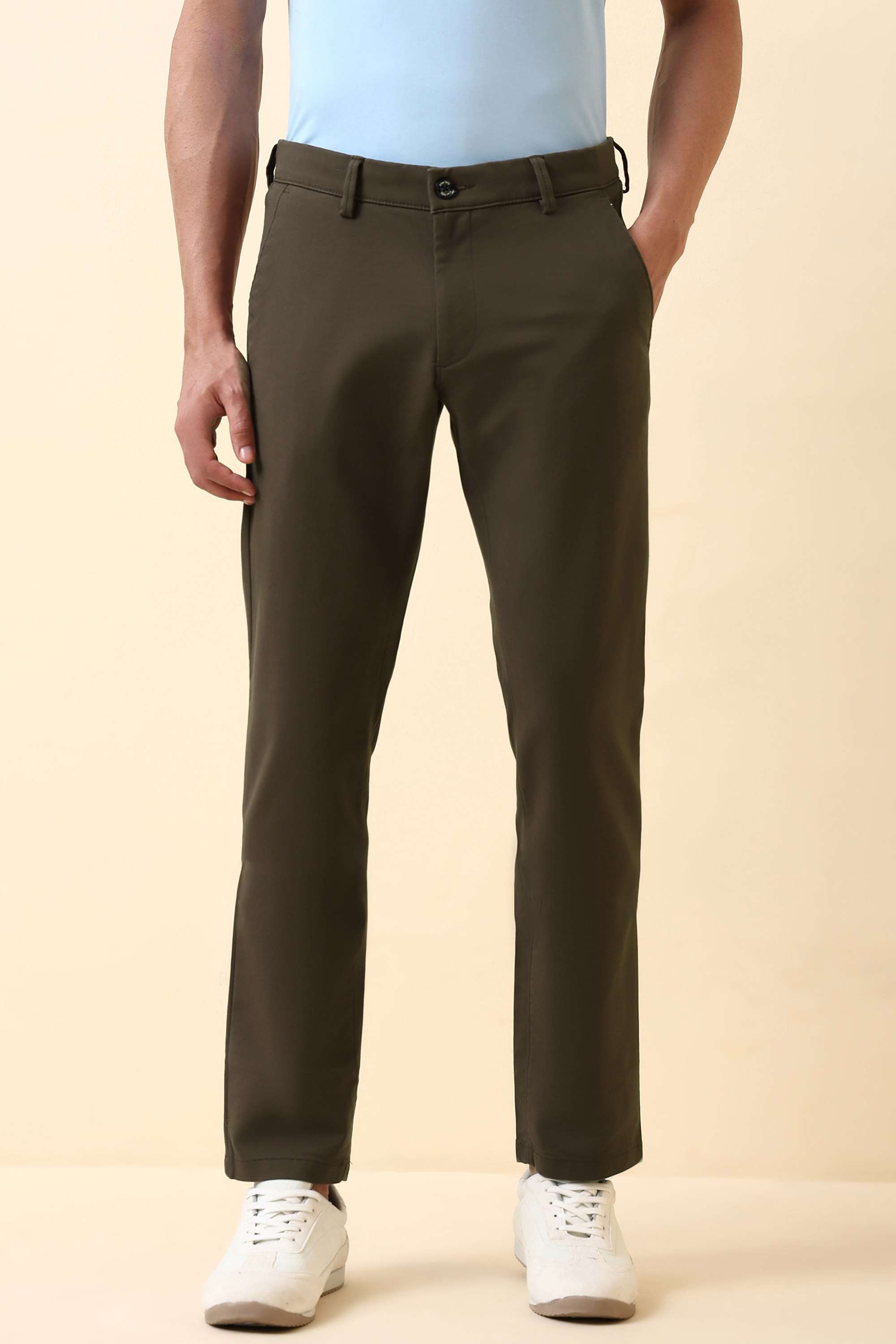 Textured-Cotton-Blend-Super-Slim-Fit-Men-s-Formal-Trousers