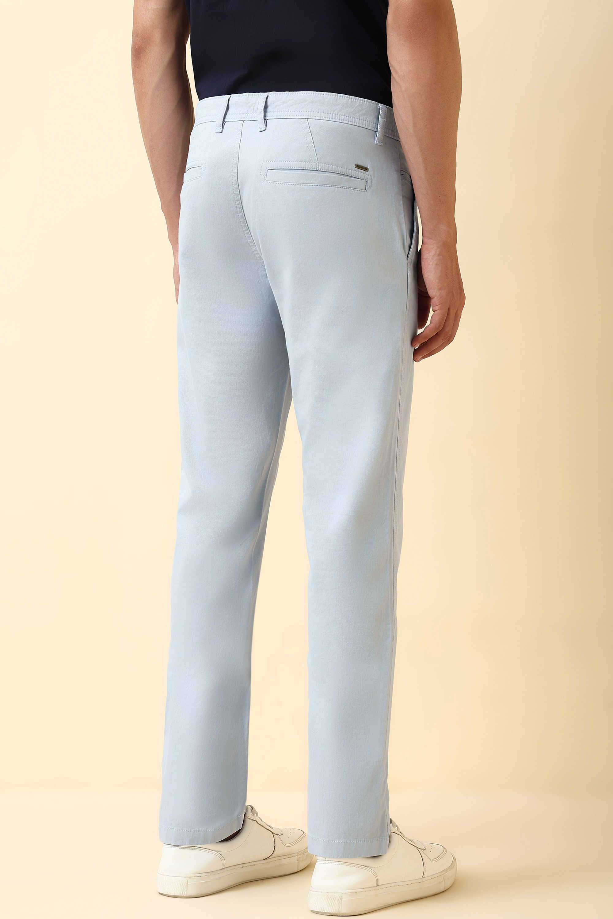 Textured-Cotton-Blend-Super-Slim-Fit-Men-s-Trousers
