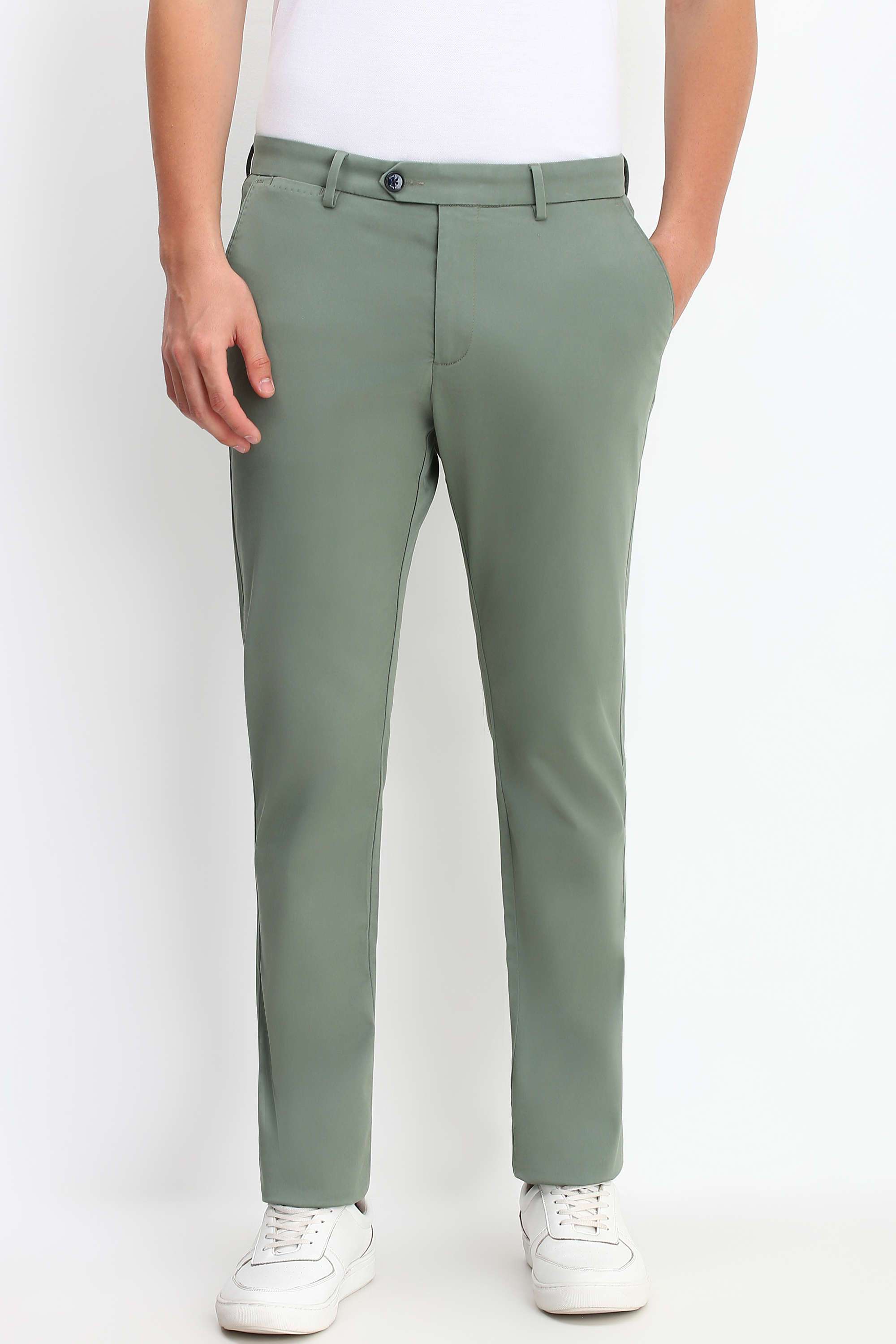 Textured-Cotton-Blend-Regular-Fit-Men-Formal-Wear-Trousers