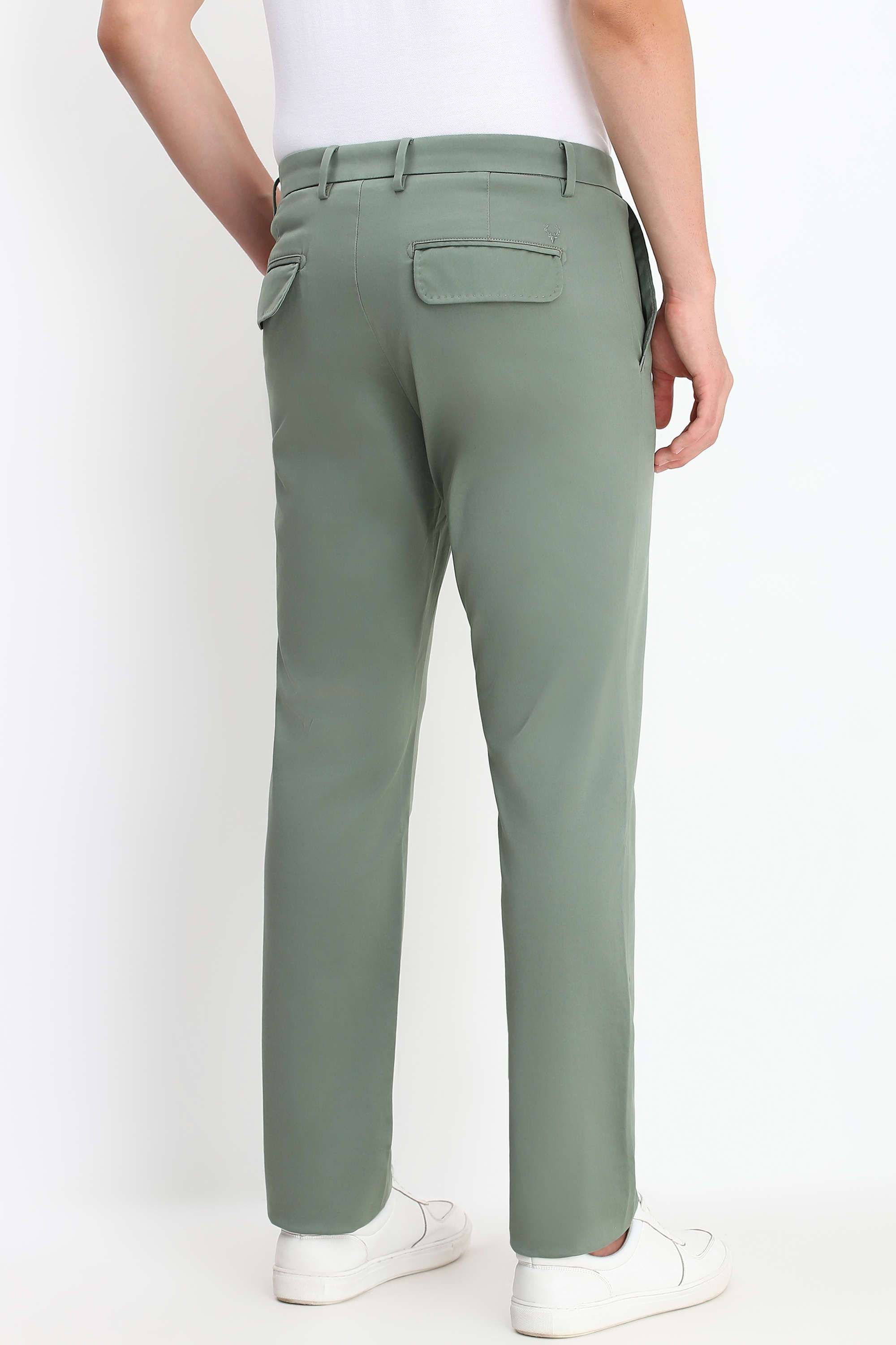Textured-Cotton-Blend-Regular-Fit-Men-Formal-Wear-Trousers