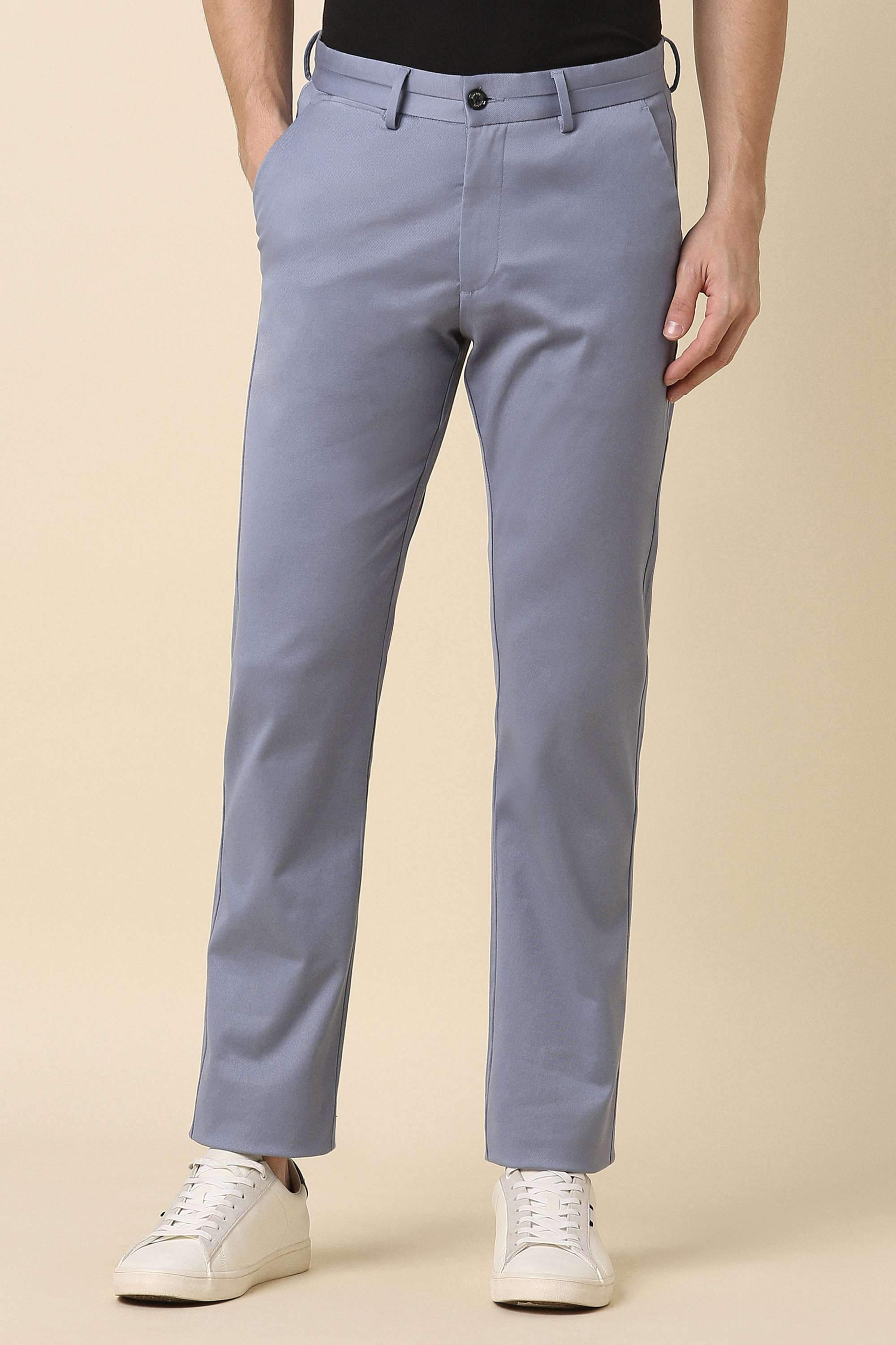 Solid-Cotton-Blend-Regular-Fit-Men-s-Formal-Trousers