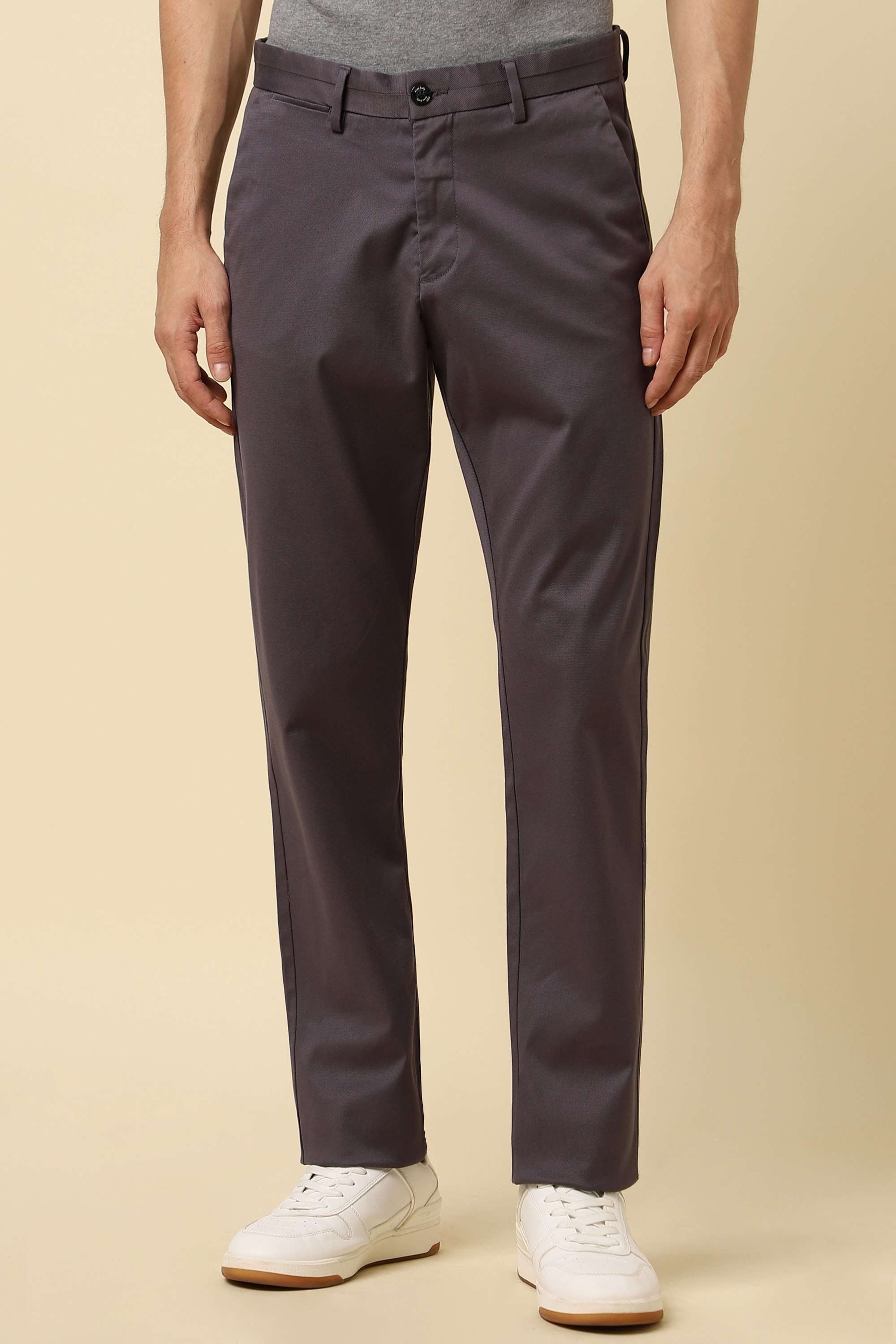 Solid-Cotton-Blend-Regular-Fit-Men-s-Formal-Trousers