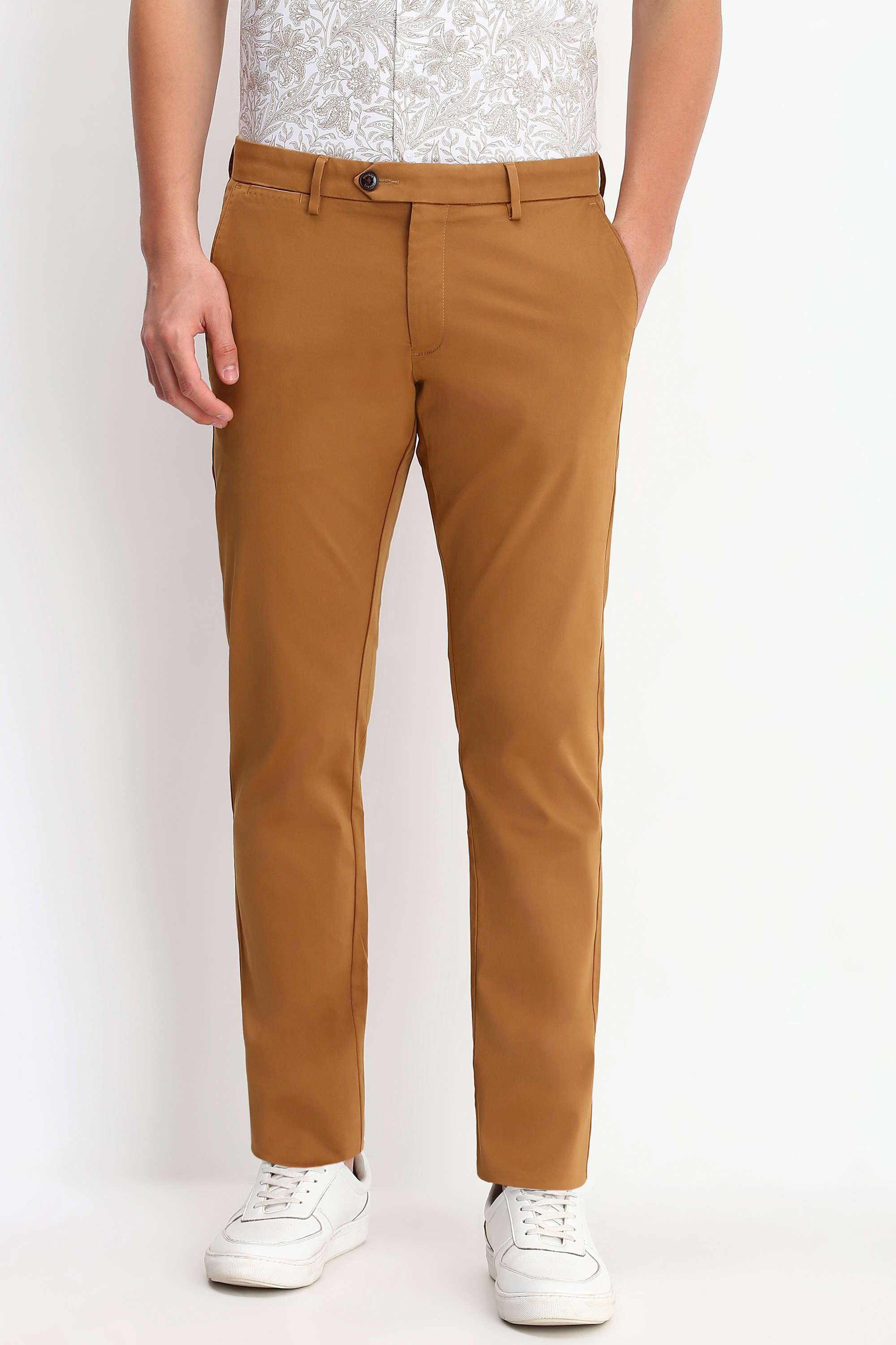 Textured-Cotton-Blend-Super-Slim-Fit-Men-Formal-Wear-Trousers